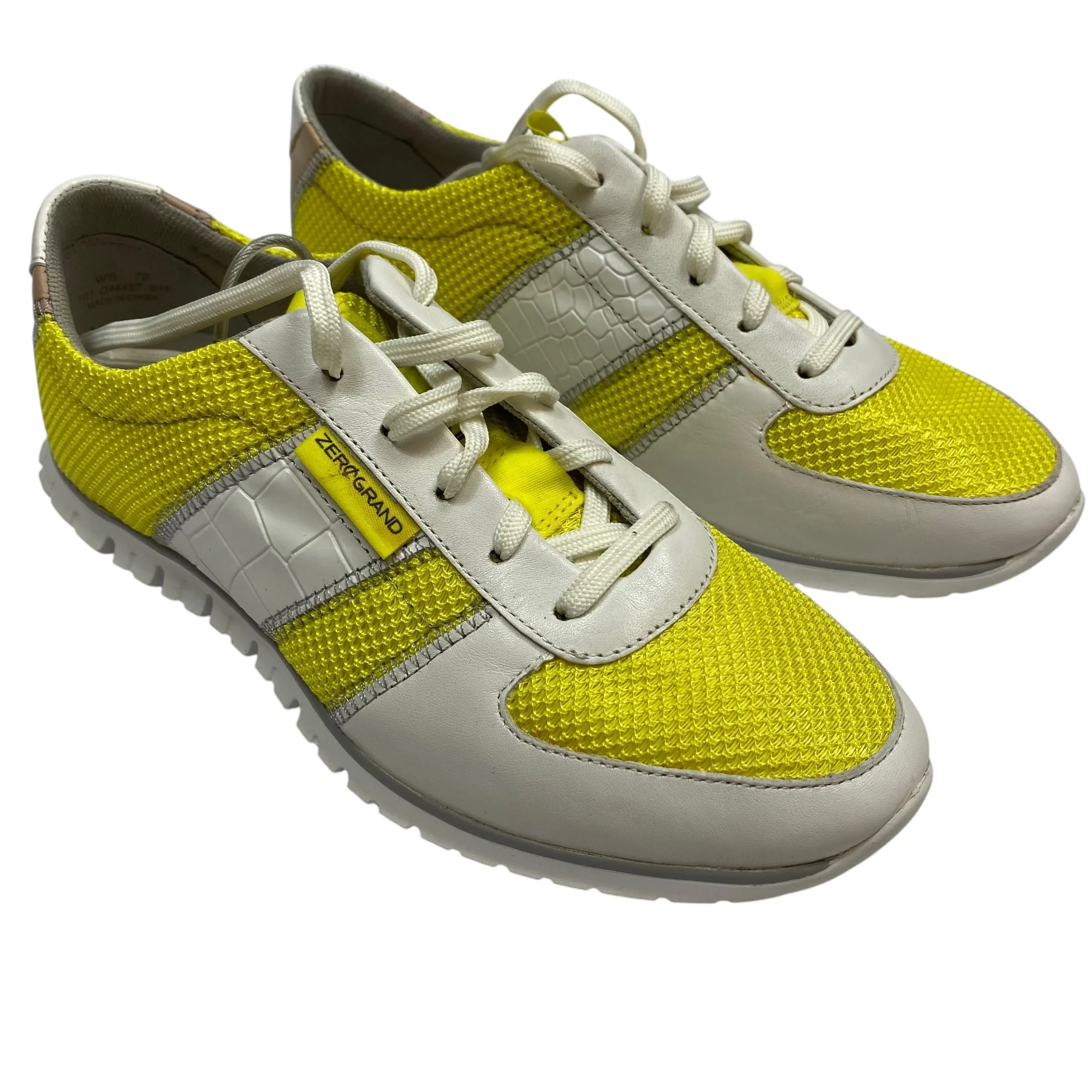 Shoes Designer By Cole-haan In White & Yellow, Size: 7 cole haan