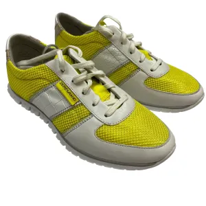 Shoes Designer By Cole-haan In White & Yellow, Size: 7 cole haan
