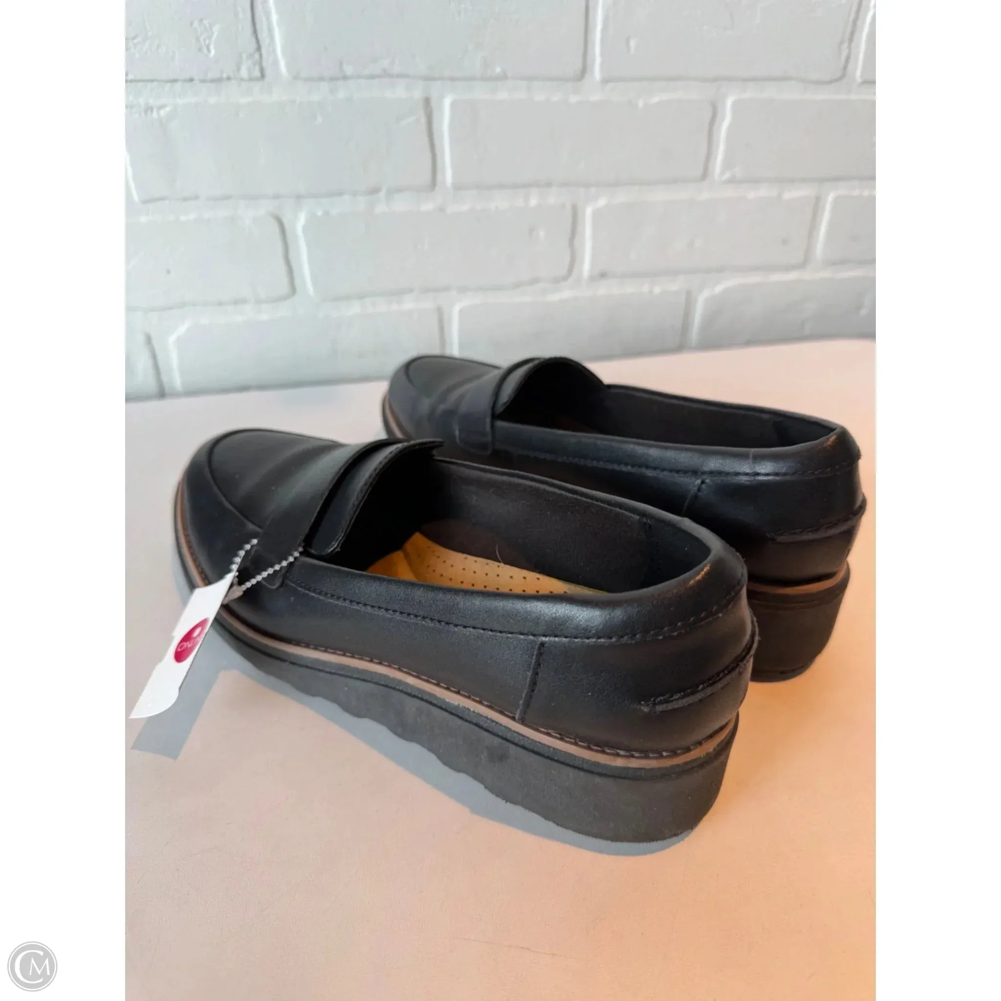 Shoes Flats By Clarks In Black, Size: 9 clarks