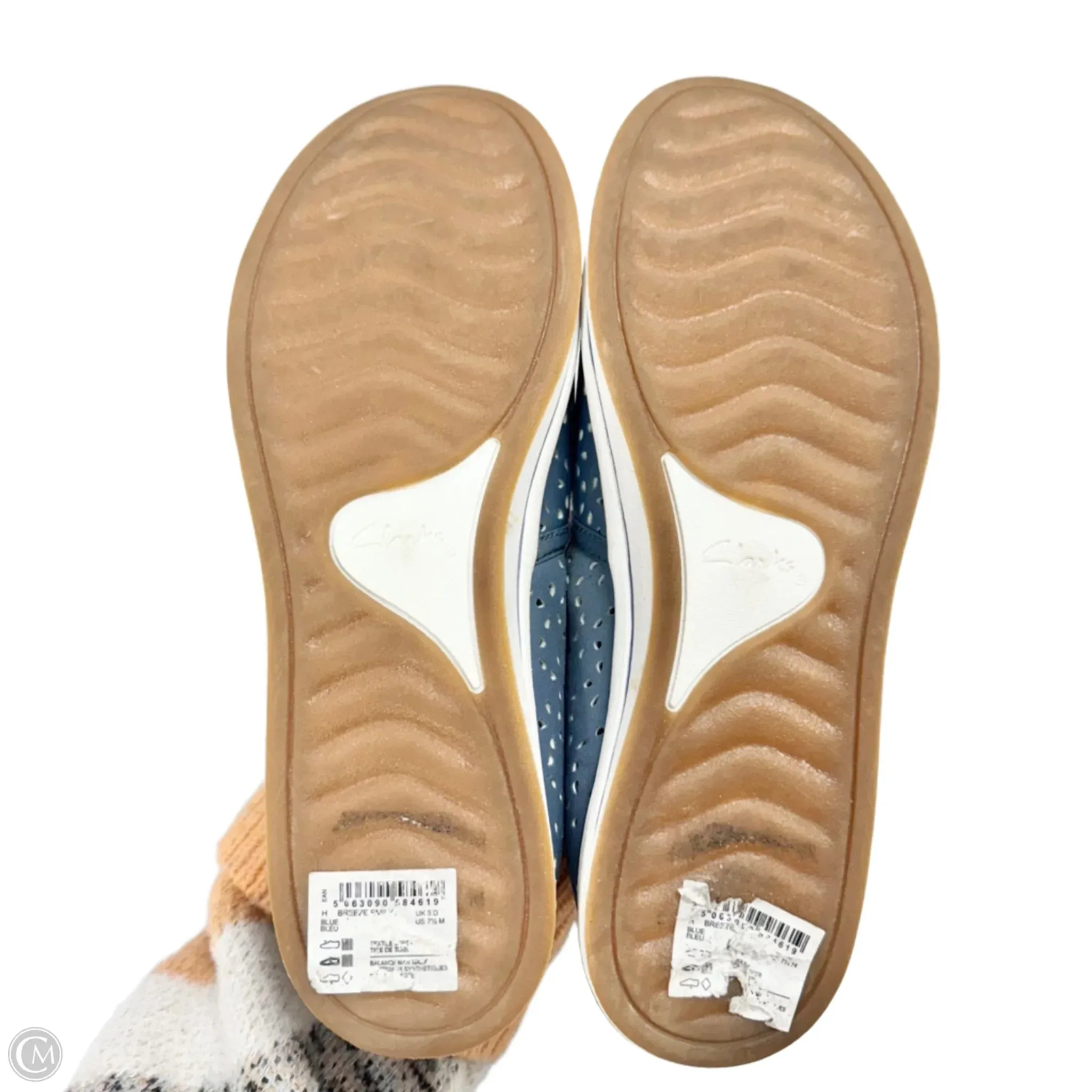 Shoes Flats By Clarks In Blue, Size: 7.5 clarks