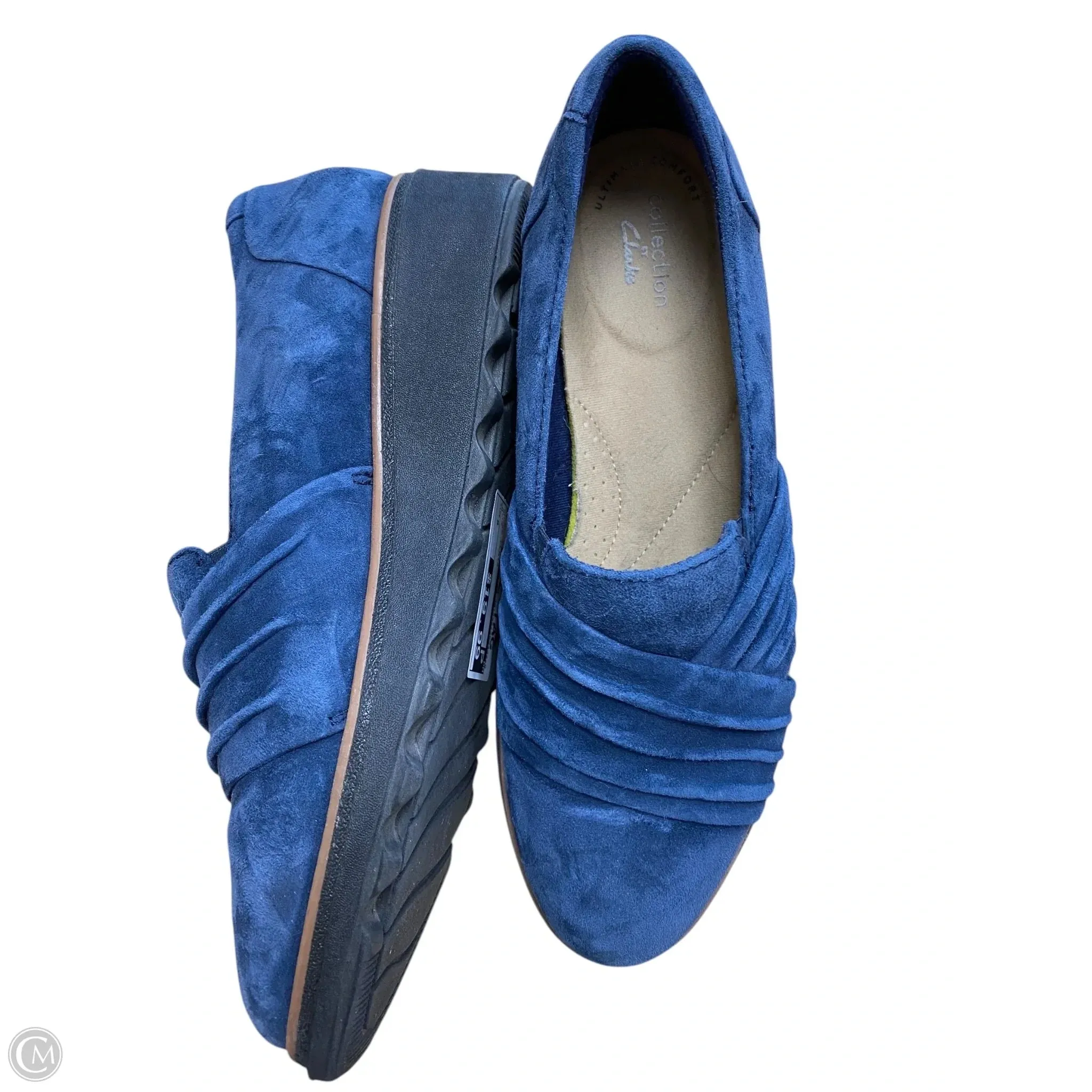 Shoes Flats By Clarks In Blue, Size: 8 clarks