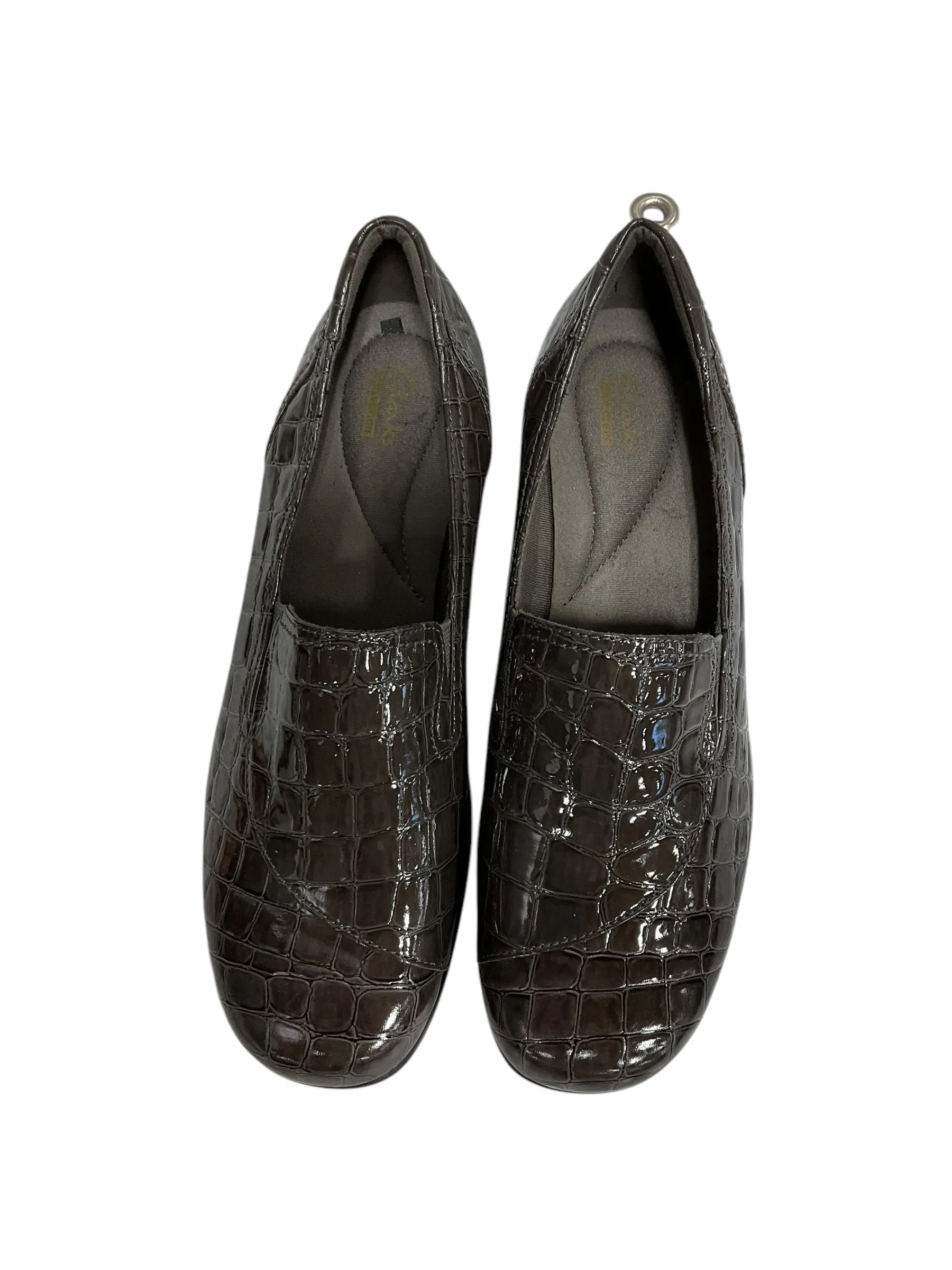 Shoes Flats By Clarks In Brown, Size: 9.5 clarks