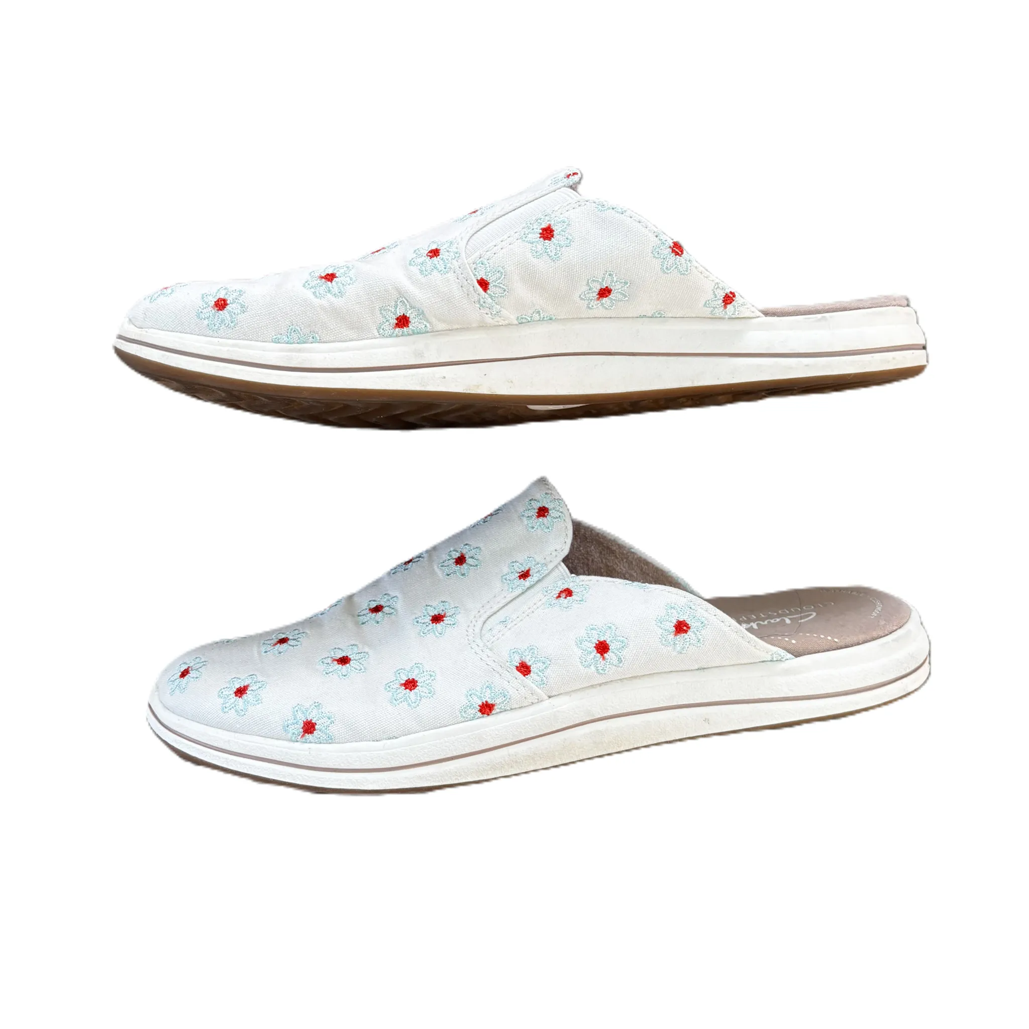 Shoes Flats By Clarks In Floral Print, Size: 6.5 clarks