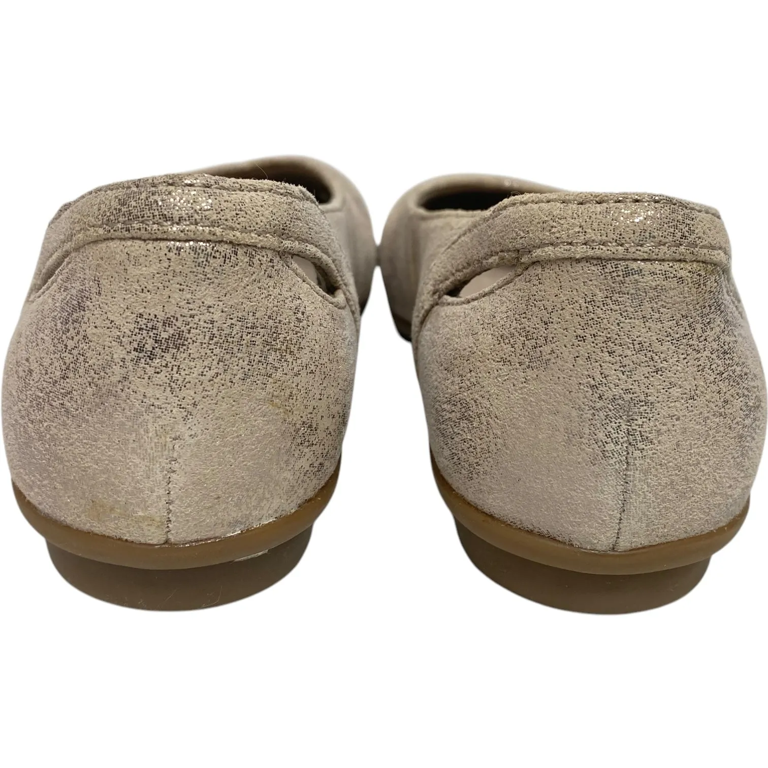Shoes Flats By Clarks In Gold, Size: 7 clarks