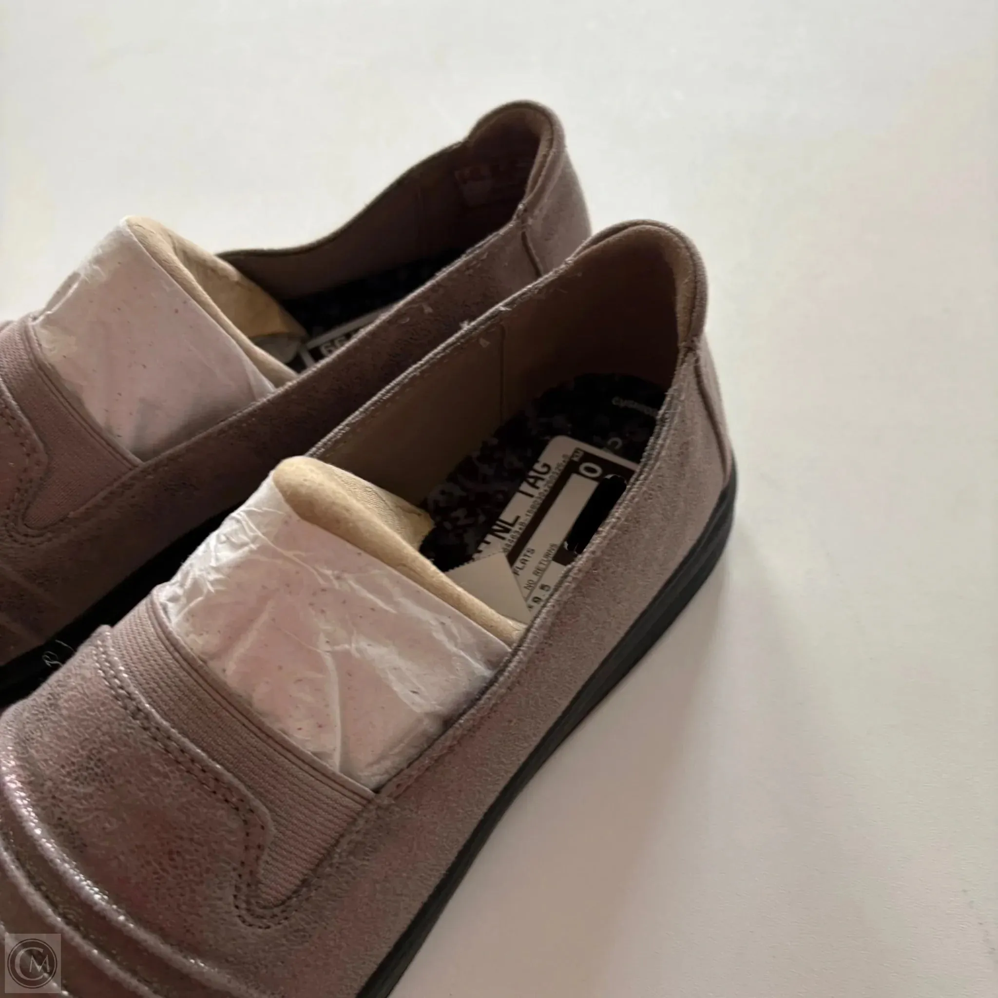 Shoes Flats By Clarks In Gold, Size: 9.5 clarks
