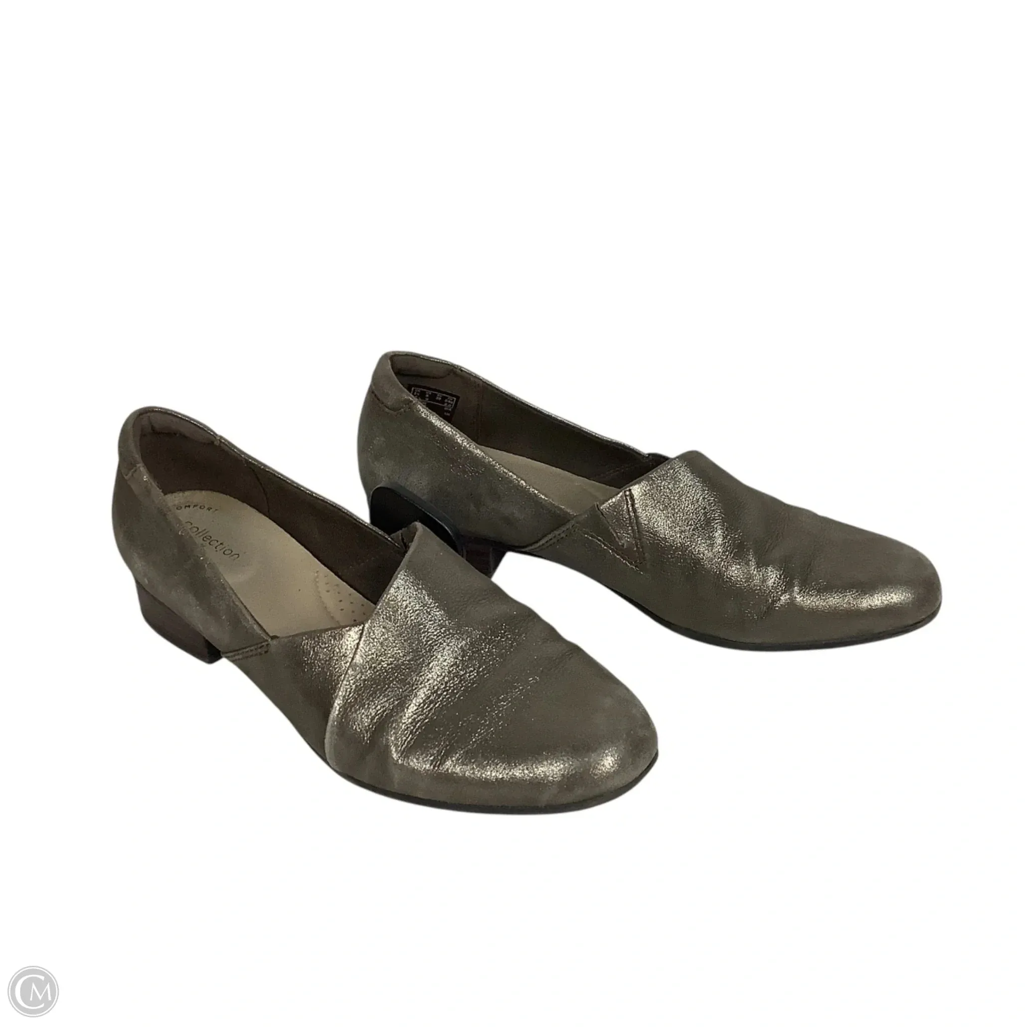 Shoes Flats By Clarks In Grey, Size: 8 clarks