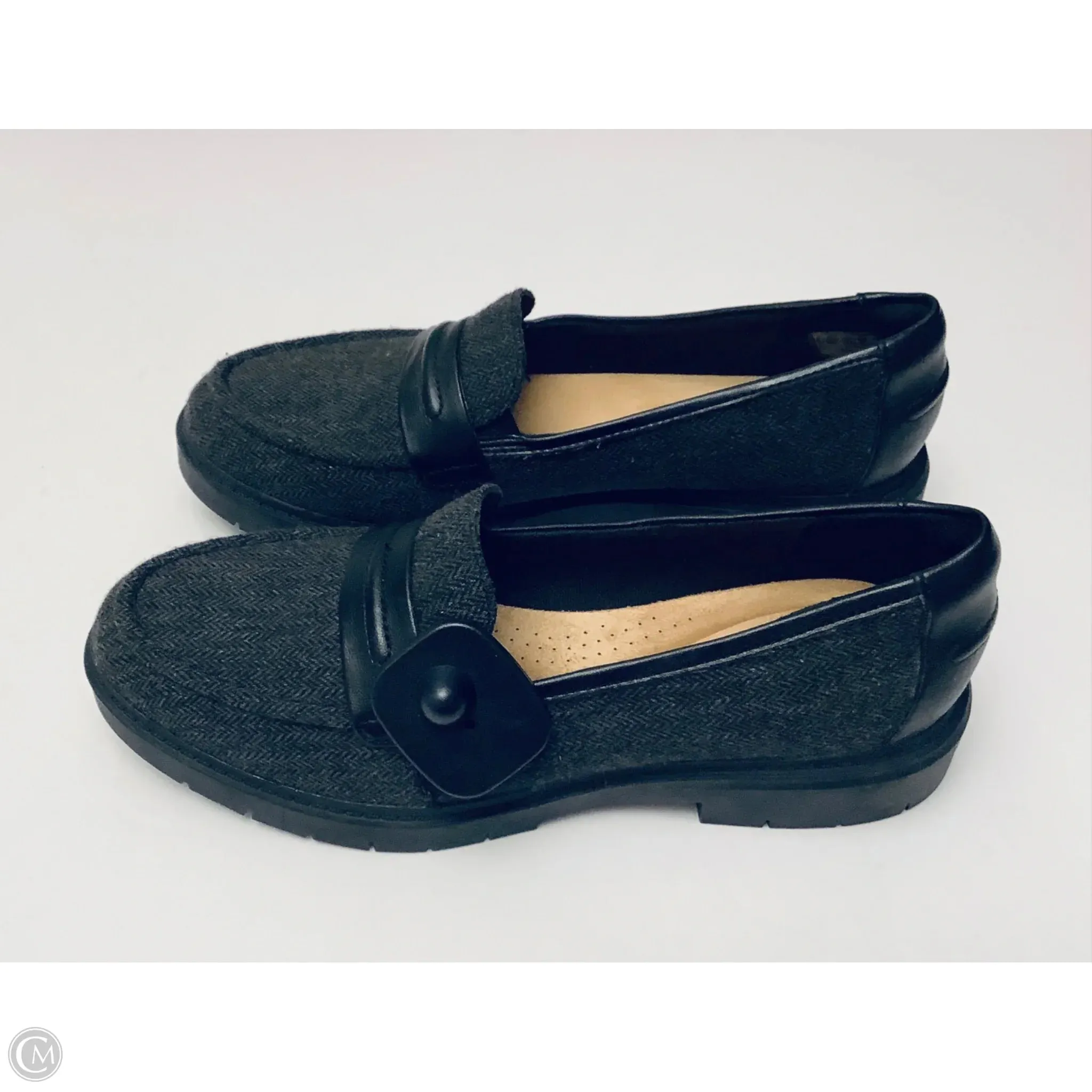 Shoes Flats By Clarks In Grey, Size: 9 clarks