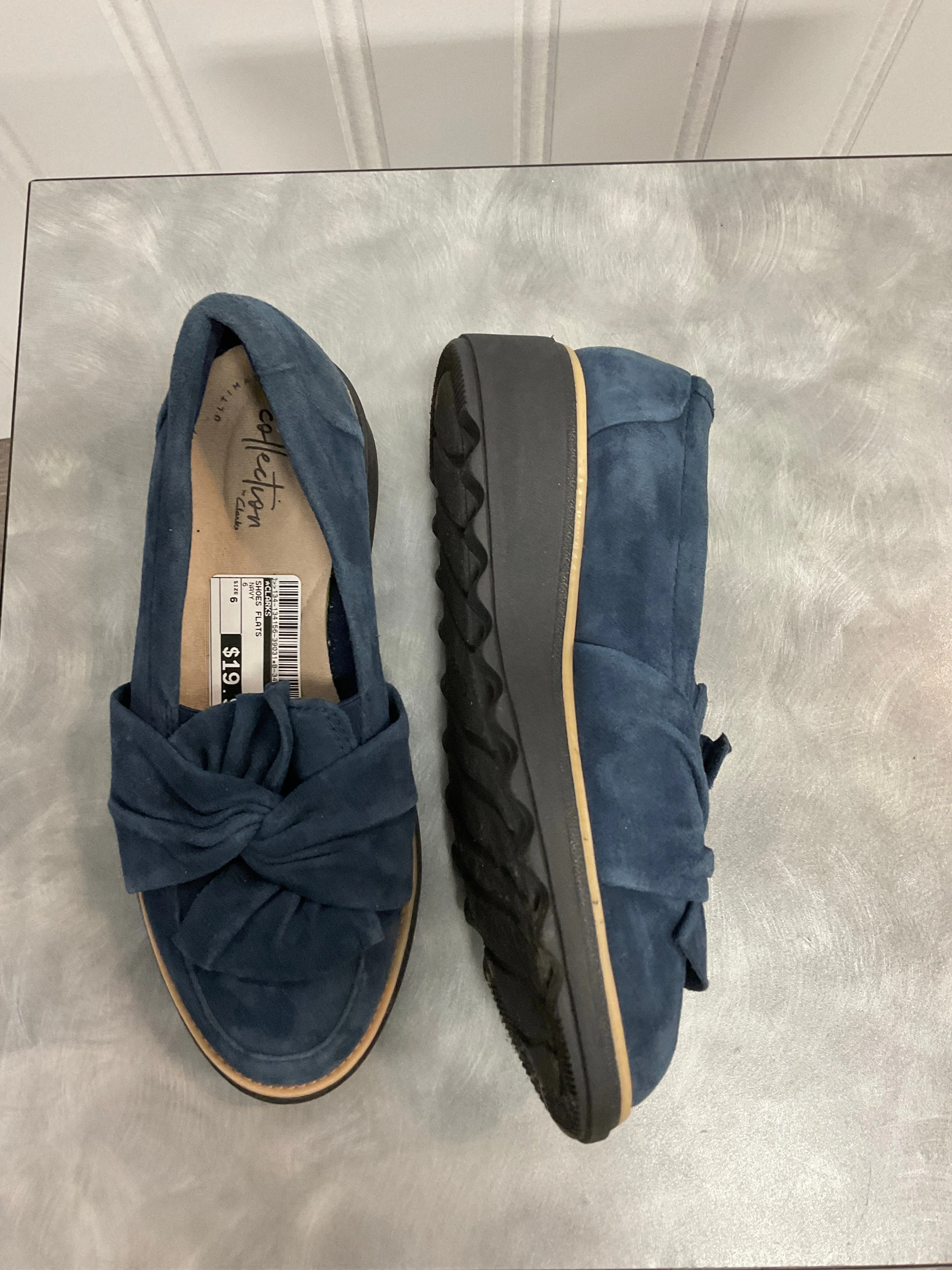 Shoes Flats By Clarks In Navy, Size:6 clarks