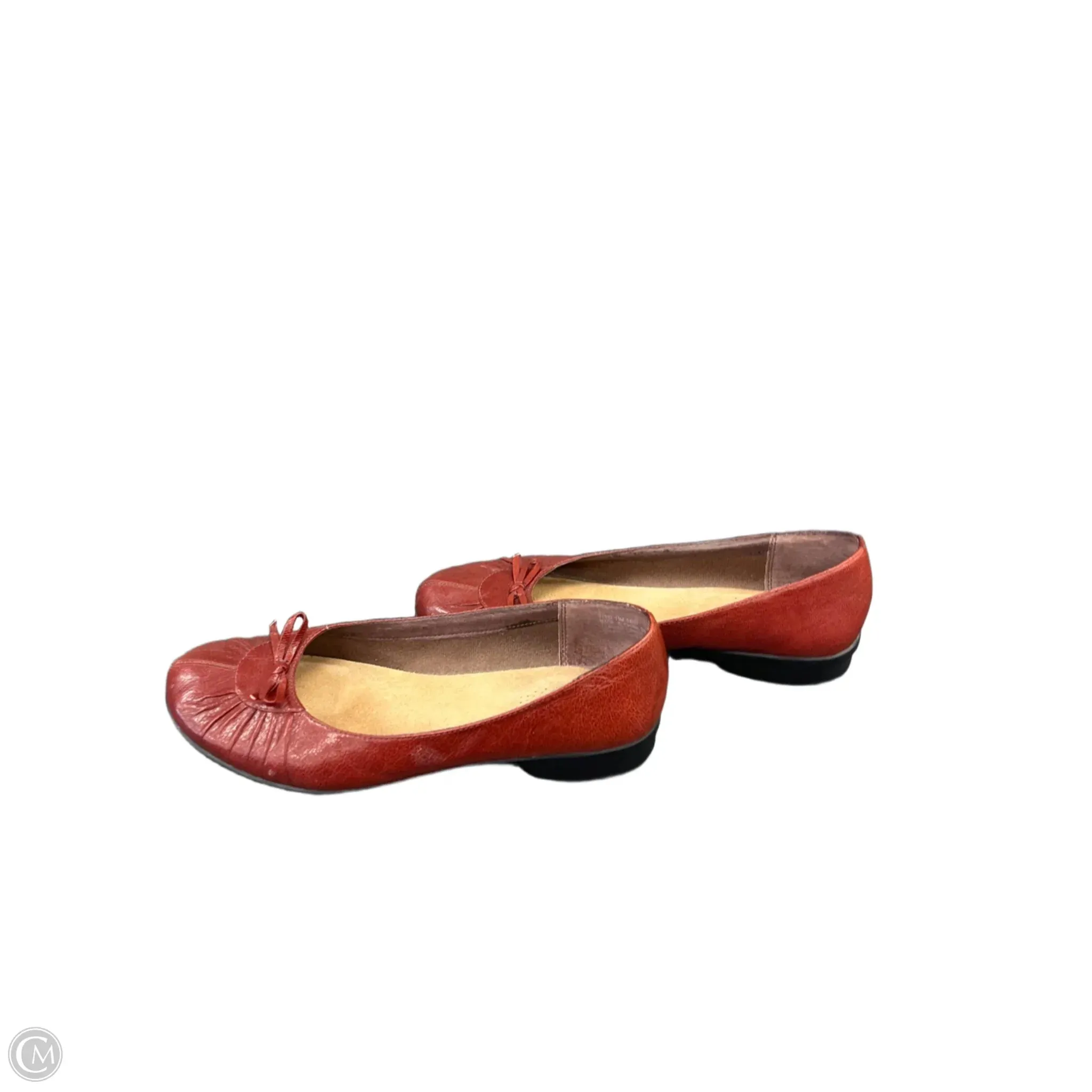 Shoes Flats By Clarks In Red, Size: 7.5 clarks