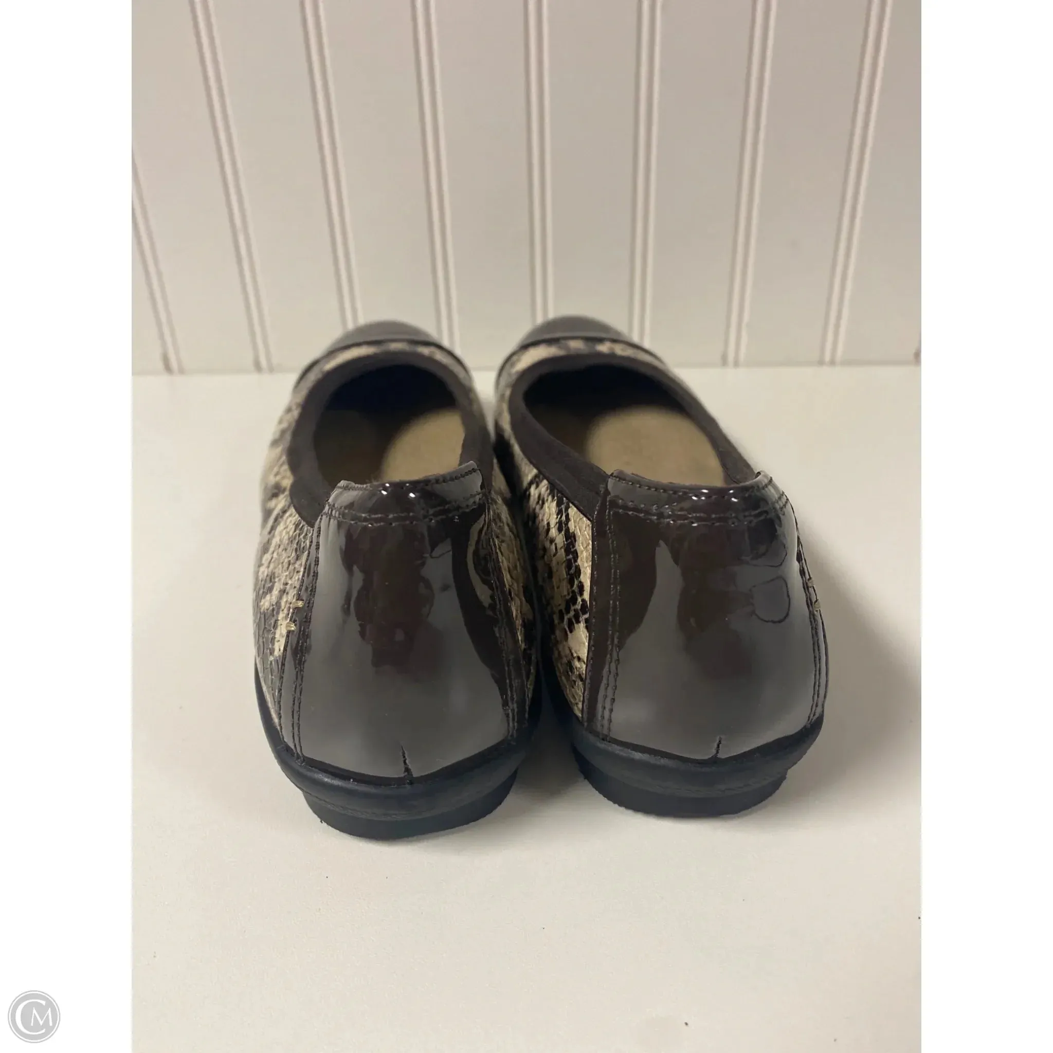 Shoes Flats By Clarks In Snakeskin Print, Size: 8 clarks