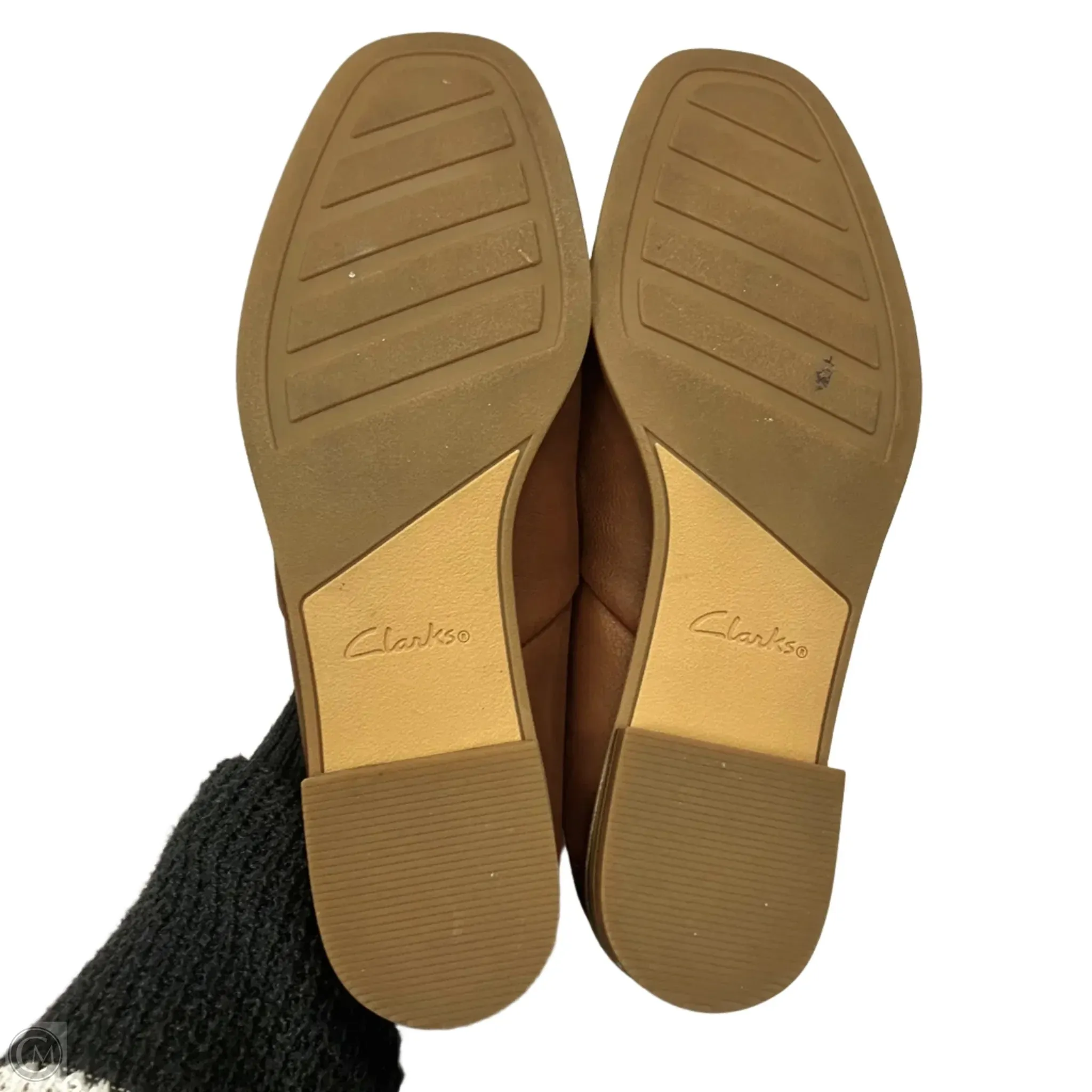 Shoes Flats By Clarks In Tan, Size: 7.5 clarks