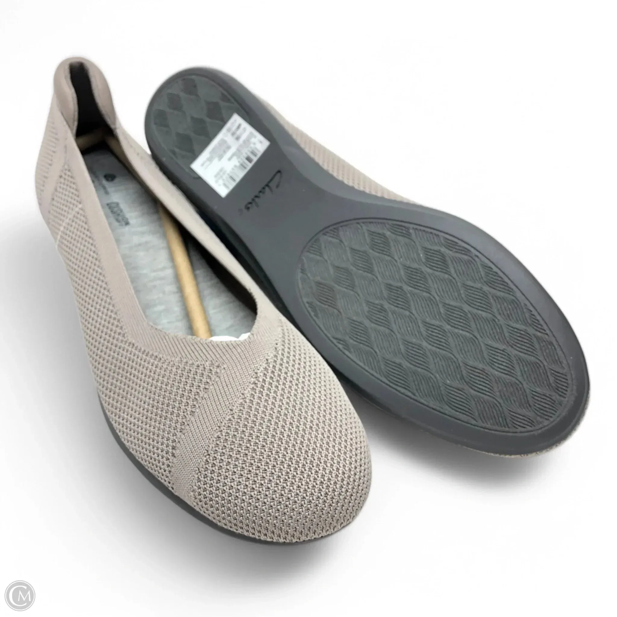 Shoes Flats By Clarks In Taupe, Size: 9 clarks
