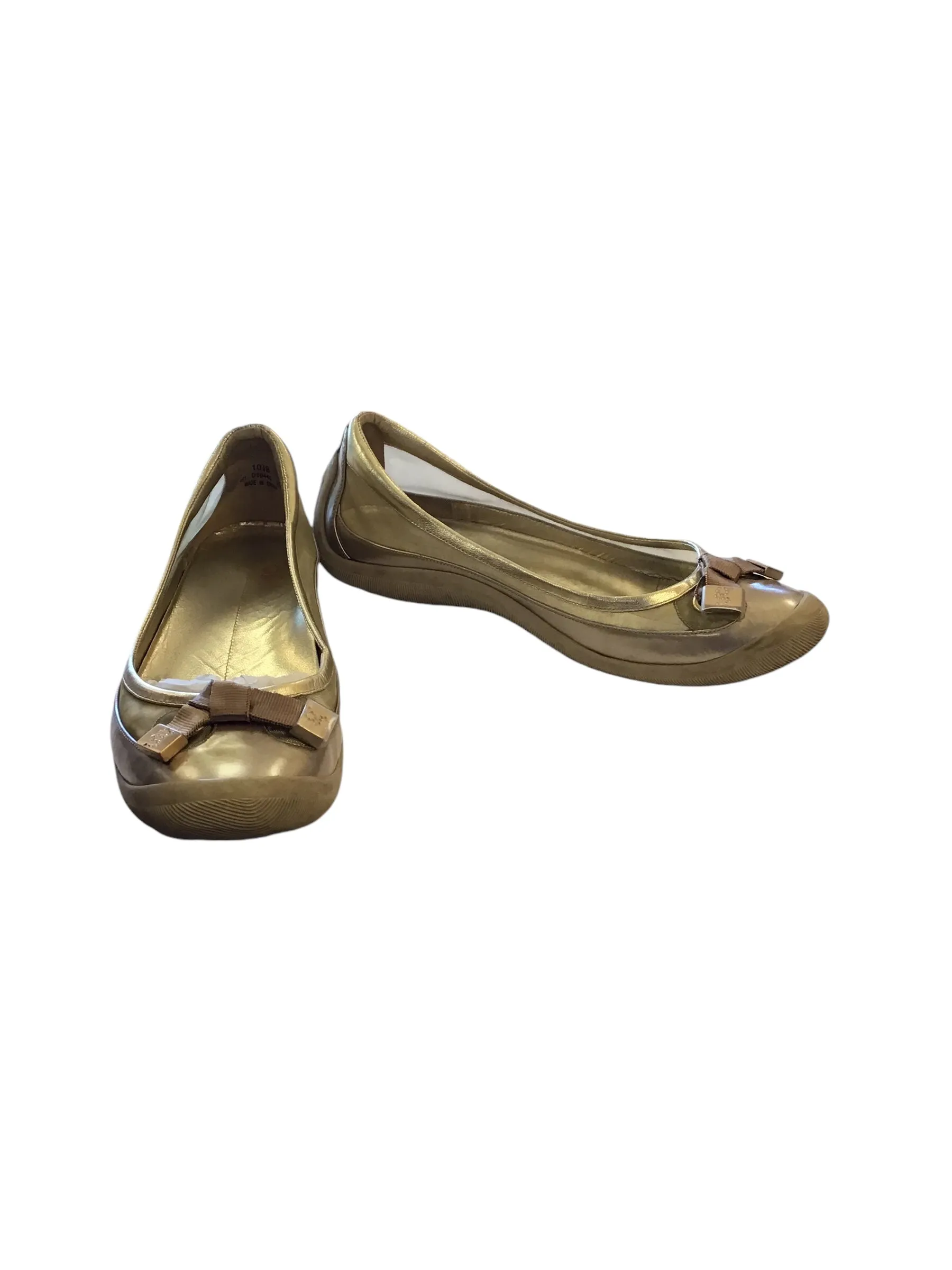 Shoes Flats By Cole-haan In Gold, Size: 10.5 cole haan