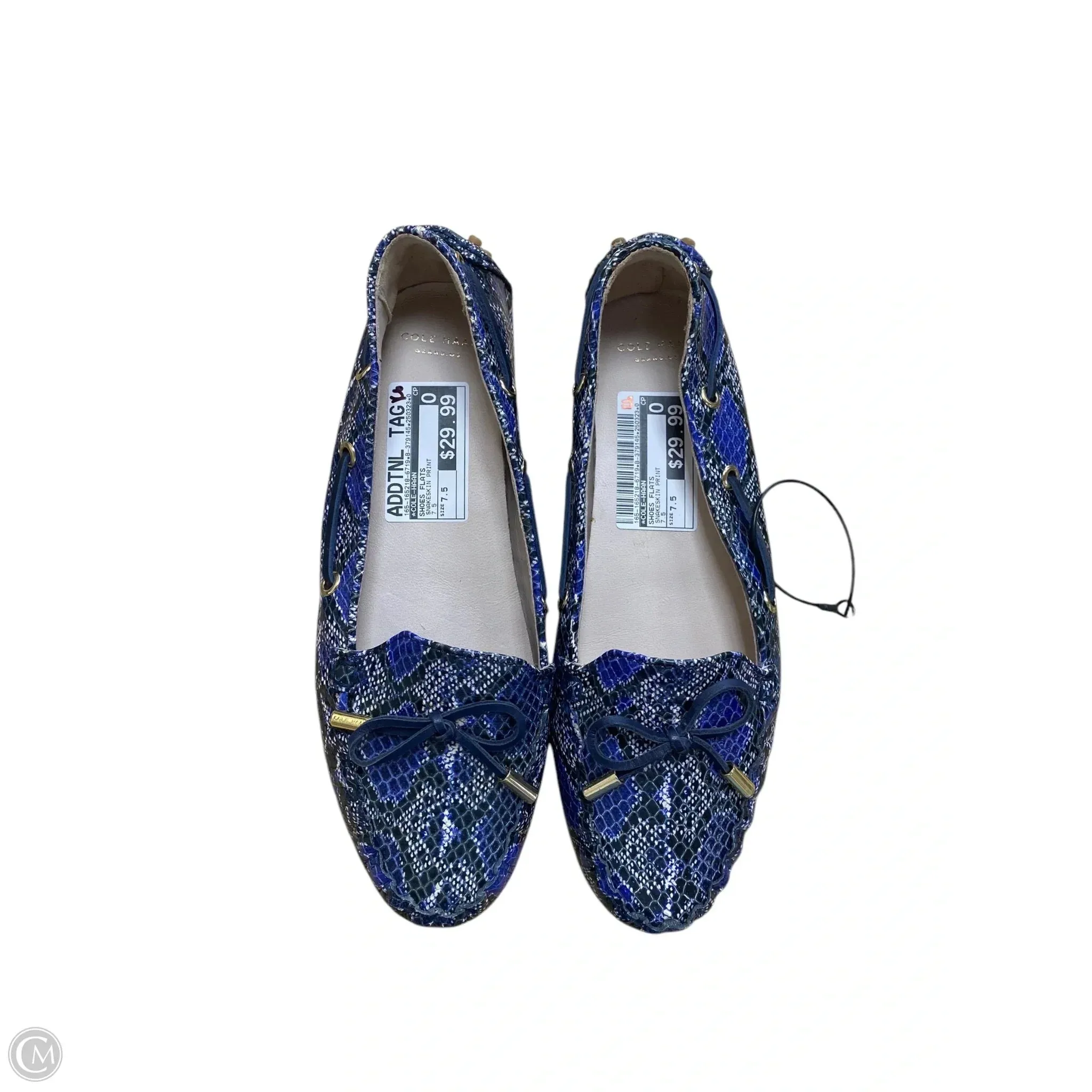Shoes Flats By Cole-haan In Snakeskin Print, Size: 7.5 cole haan