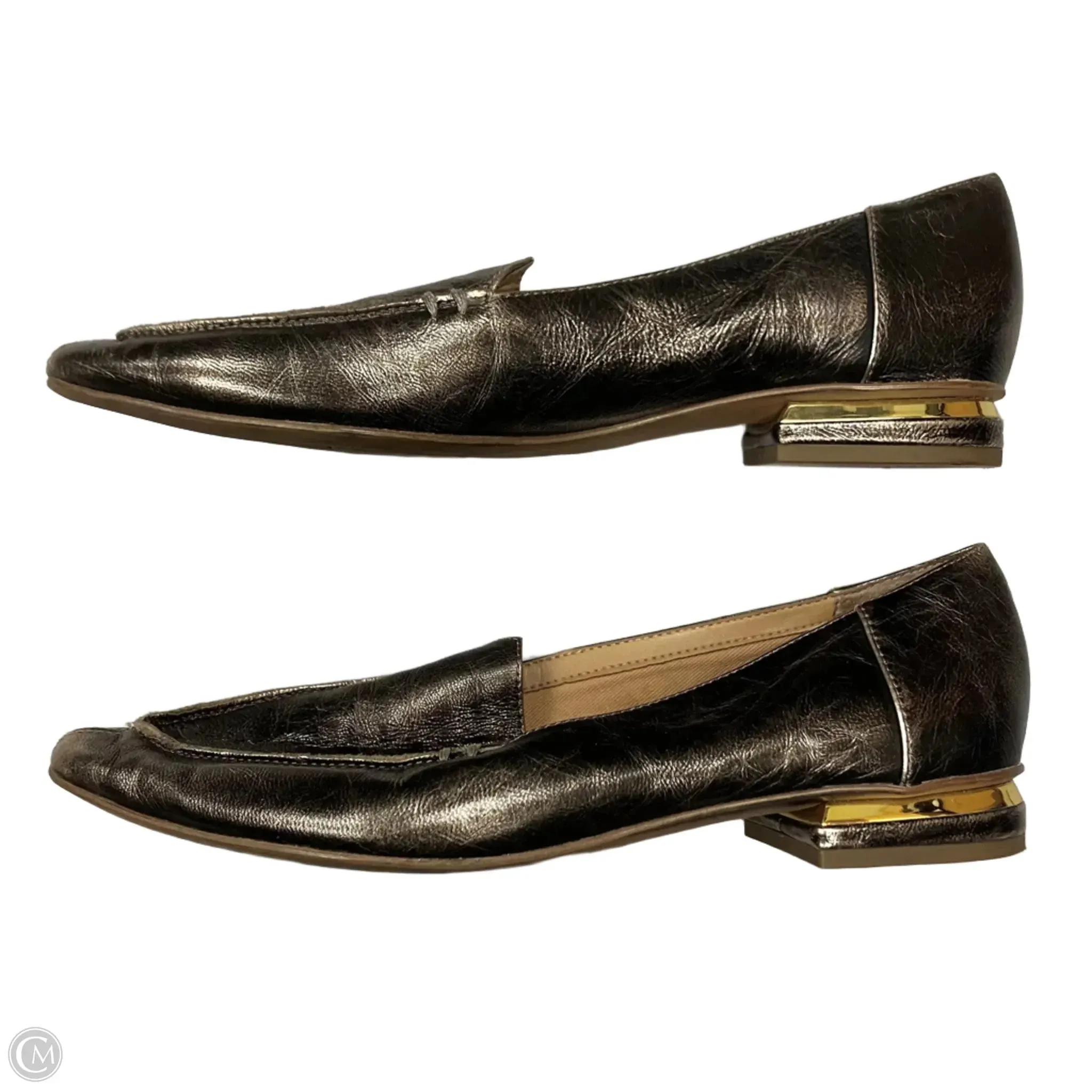 Shoes Flats By Franco Sarto In Bronze, Size: 7 franco sarto