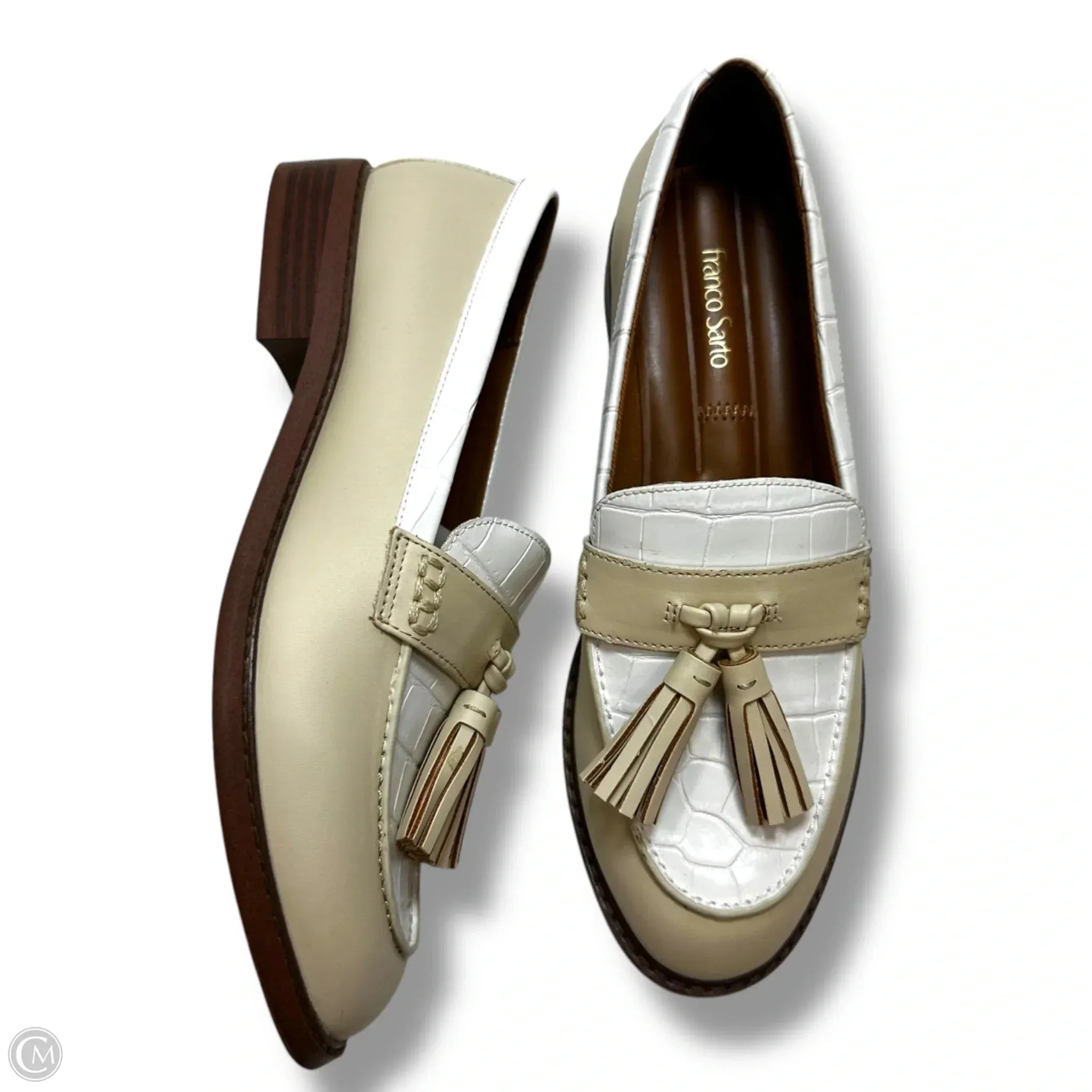 Shoes Flats By Franco Sarto In Cream & White, Size: 8 franco sarto