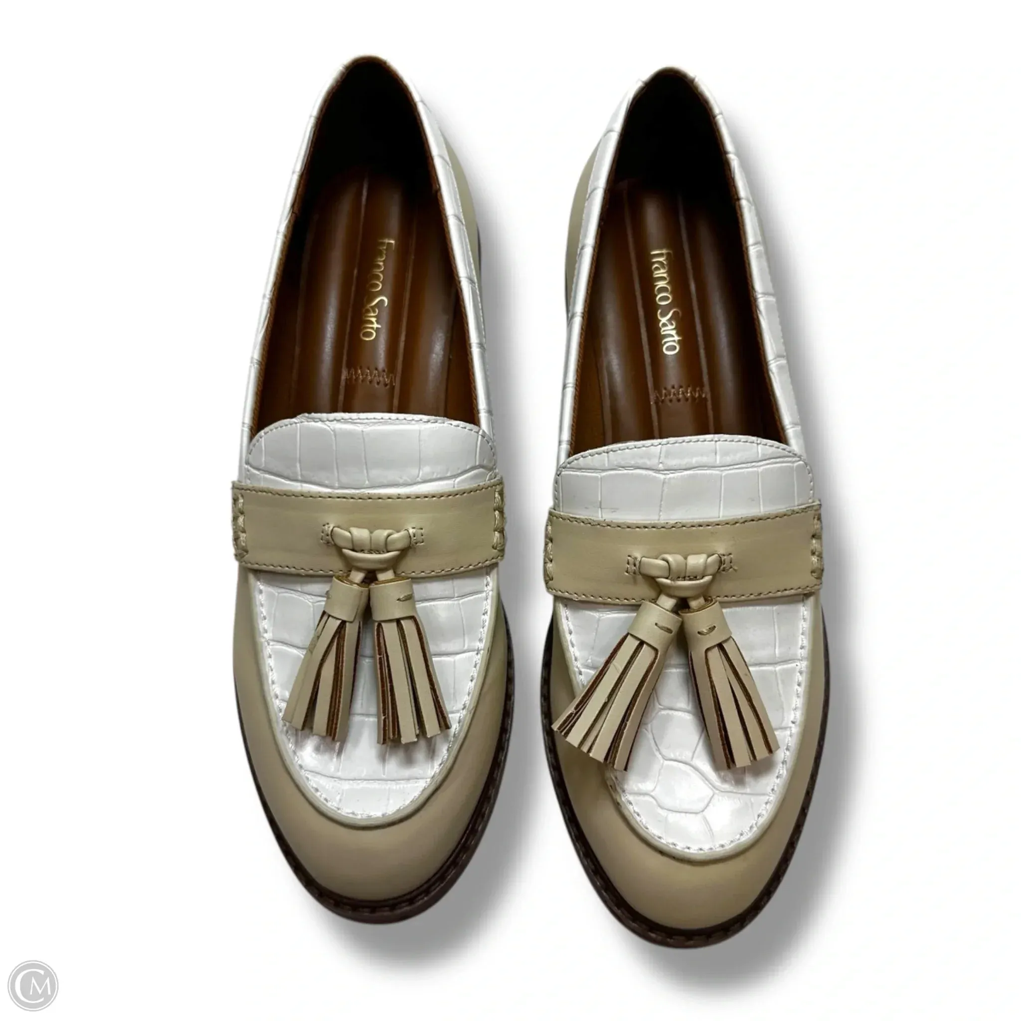 Shoes Flats By Franco Sarto In Cream & White, Size: 8 franco sarto