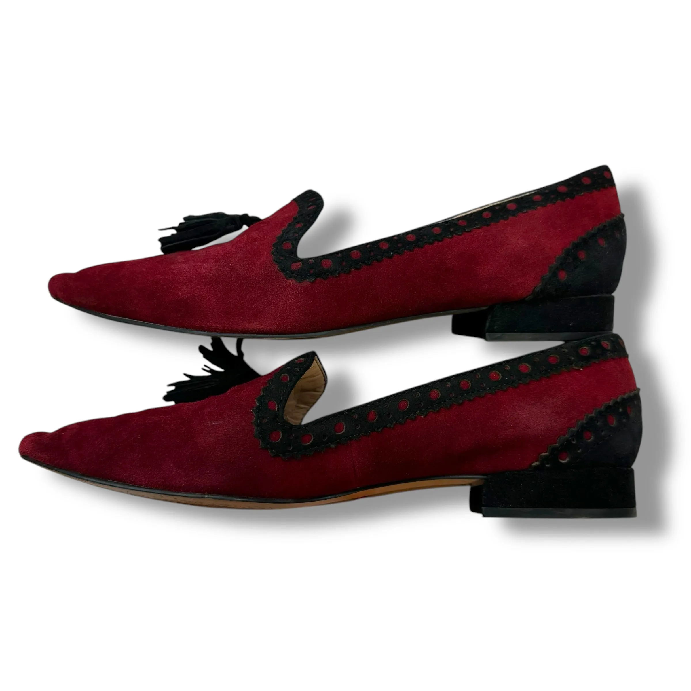 Shoes Flats By Franco Sarto In Maroon, Size: 7 franco sarto