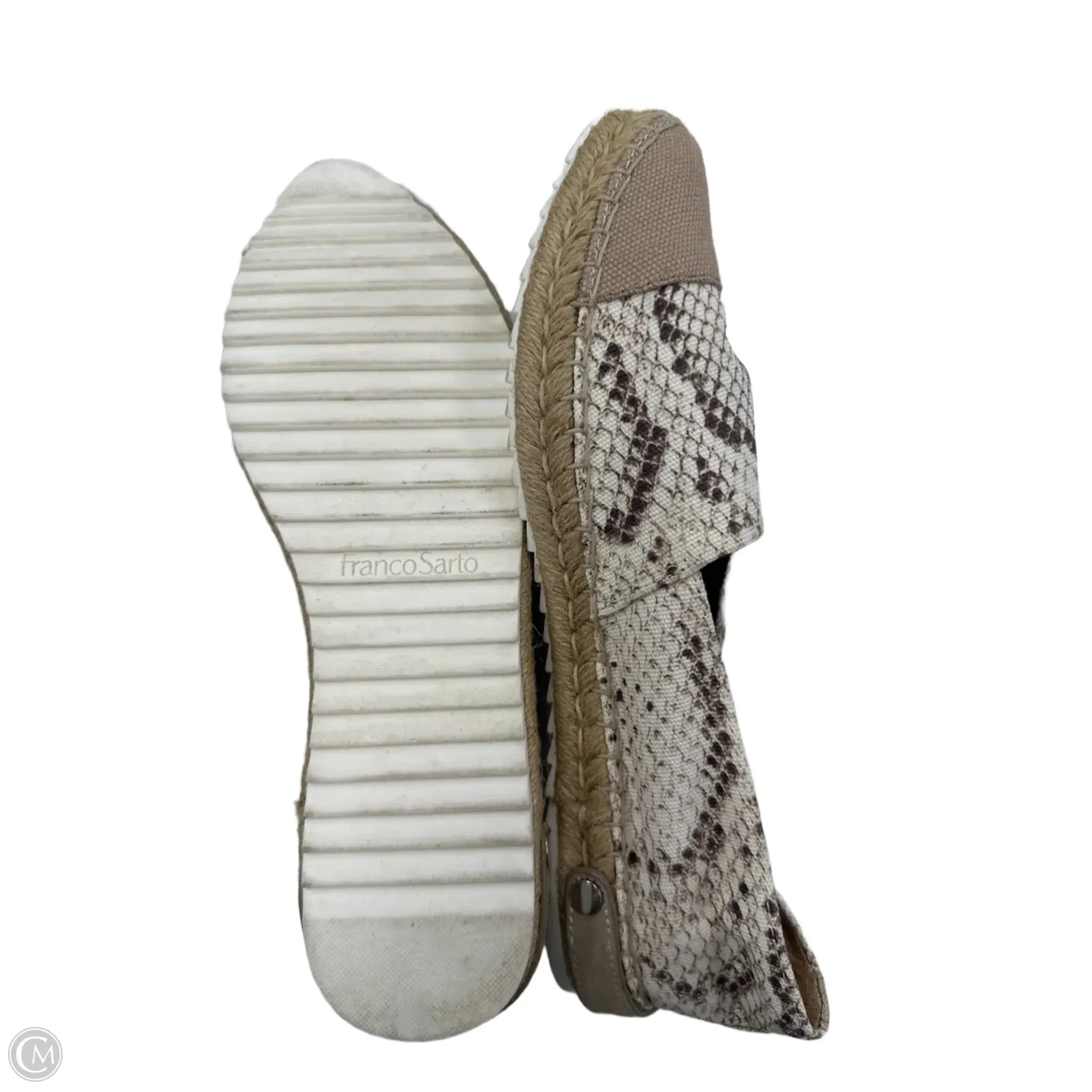 Shoes Flats By Franco Sarto In Snakeskin Print, Size: 9.5 franco sarto