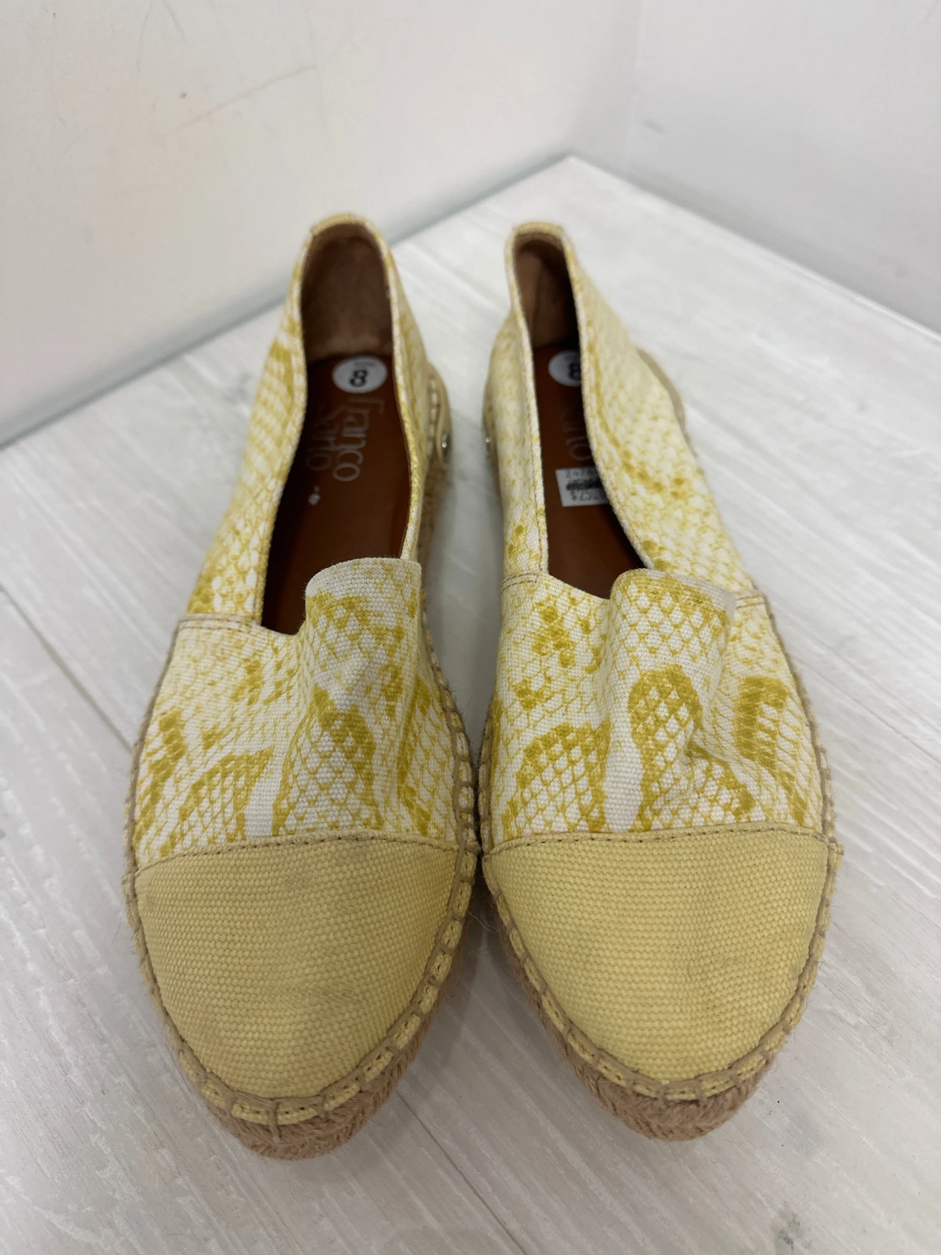Shoes Flats By Franco Sarto In Yellow, Size: 8 franco sarto