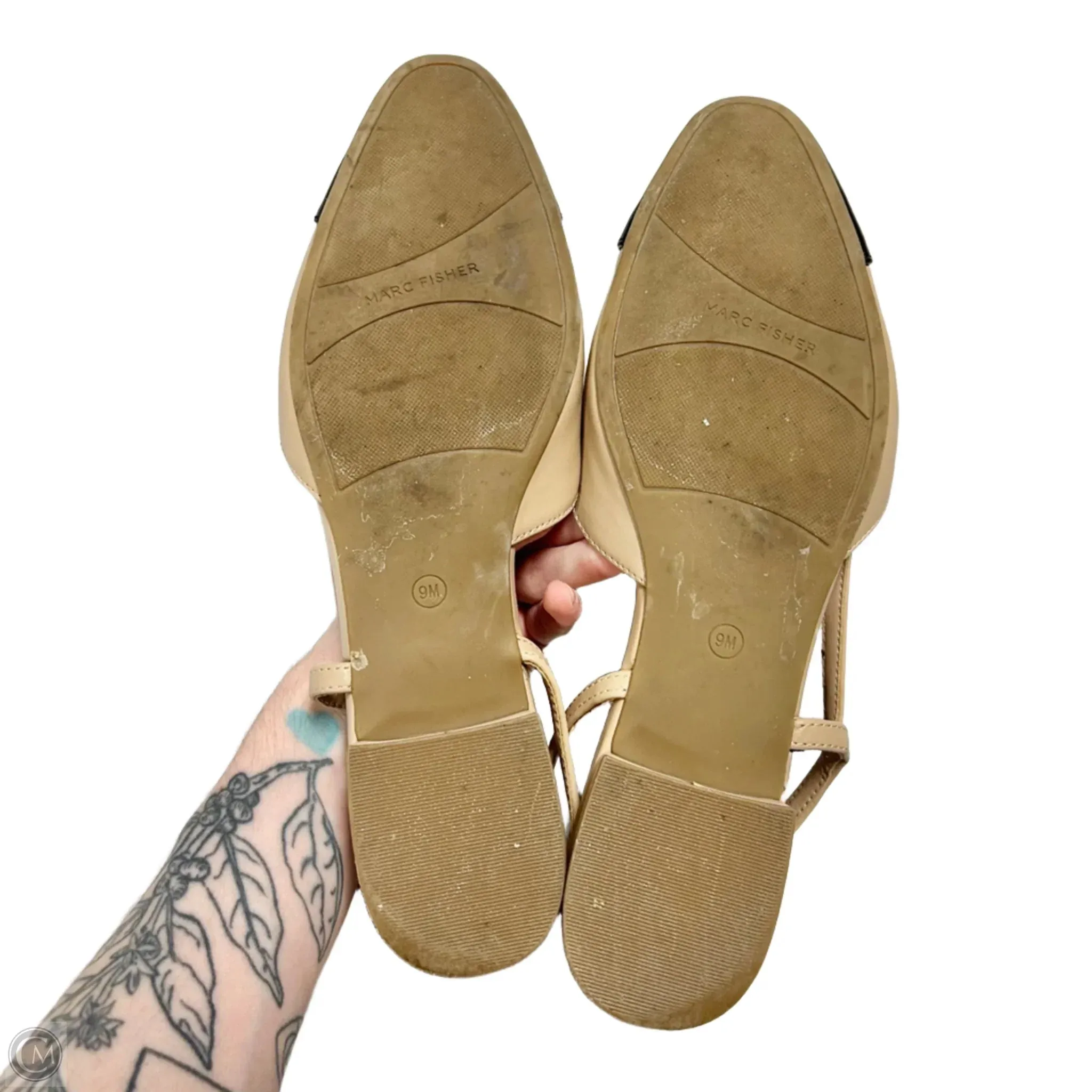 Shoes Flats By Marc Fisher In Black & Tan, Size: 9 marc-fisher