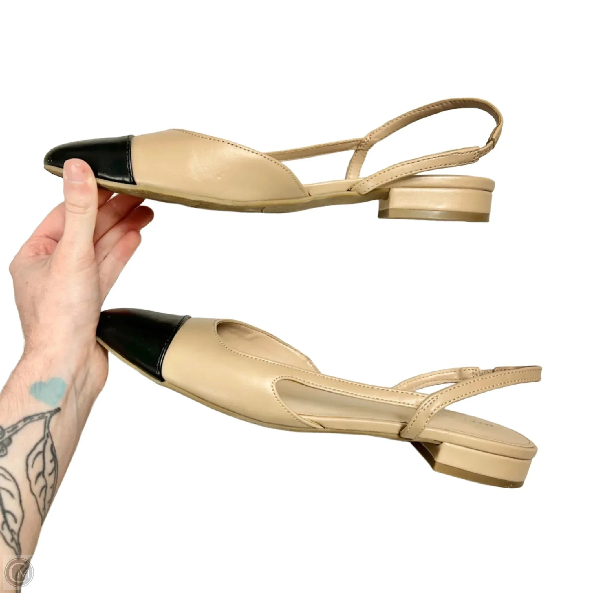 Shoes Flats By Marc Fisher In Black & Tan, Size: 9 marc-fisher