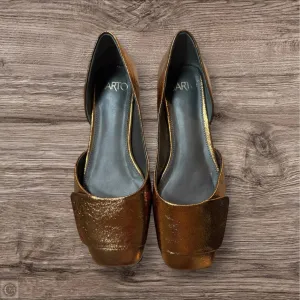 Shoes Flats By Sarto In Gold, Size: 7.5 franco sarto