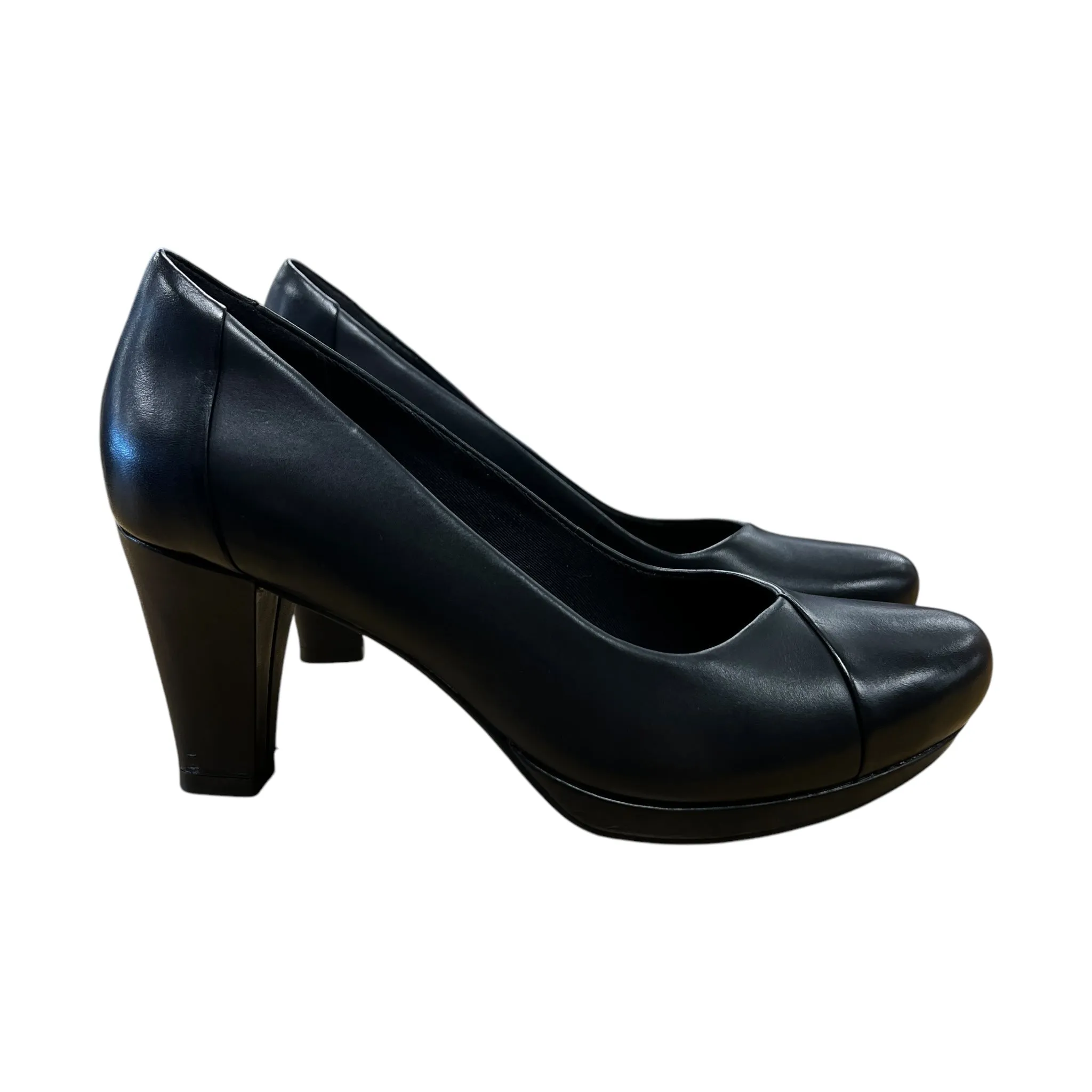 Shoes Heels Block By Clarks In Black, Size:8.5 clarks