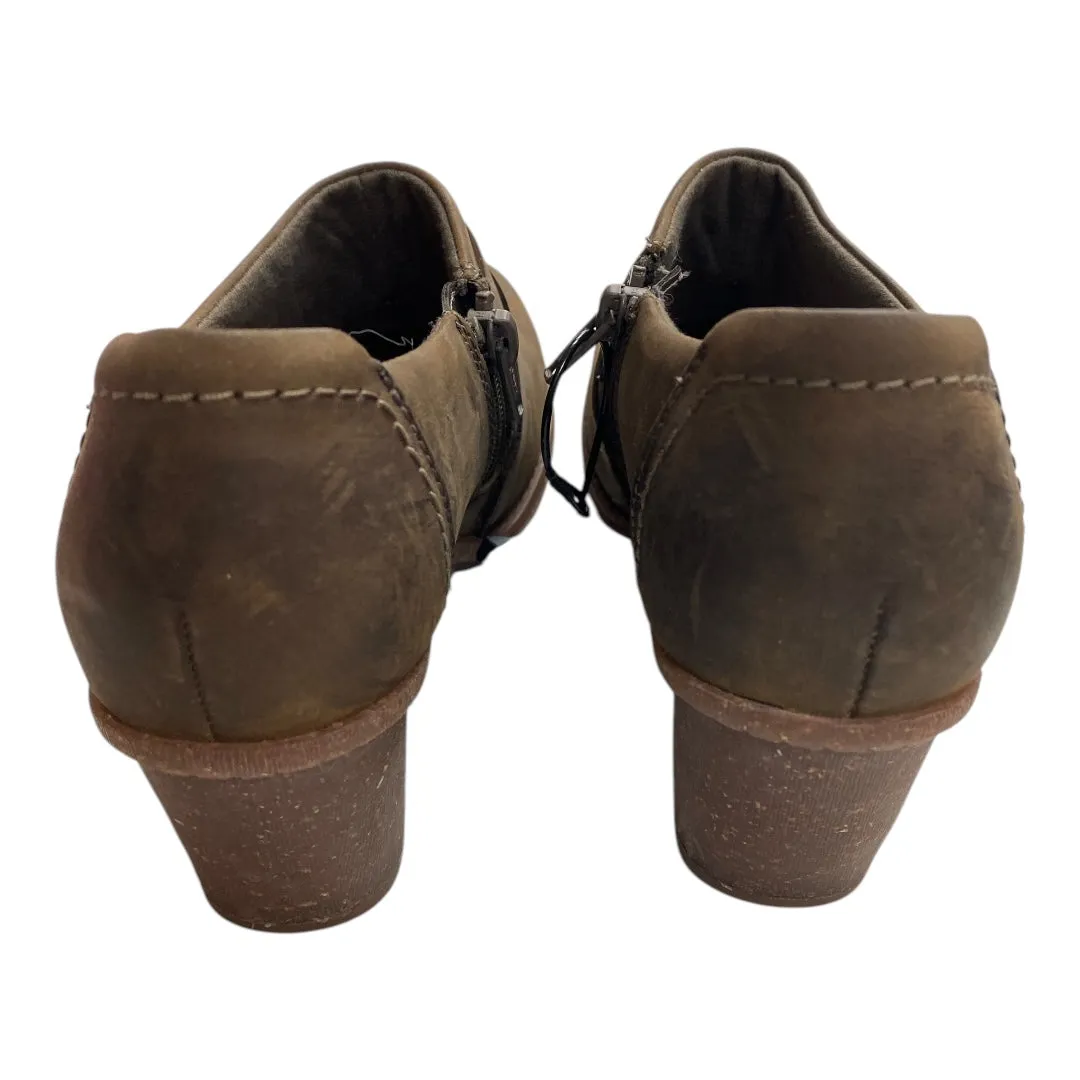 Shoes Heels Block By Clarks In Brown, Size: 7.5 clarks
