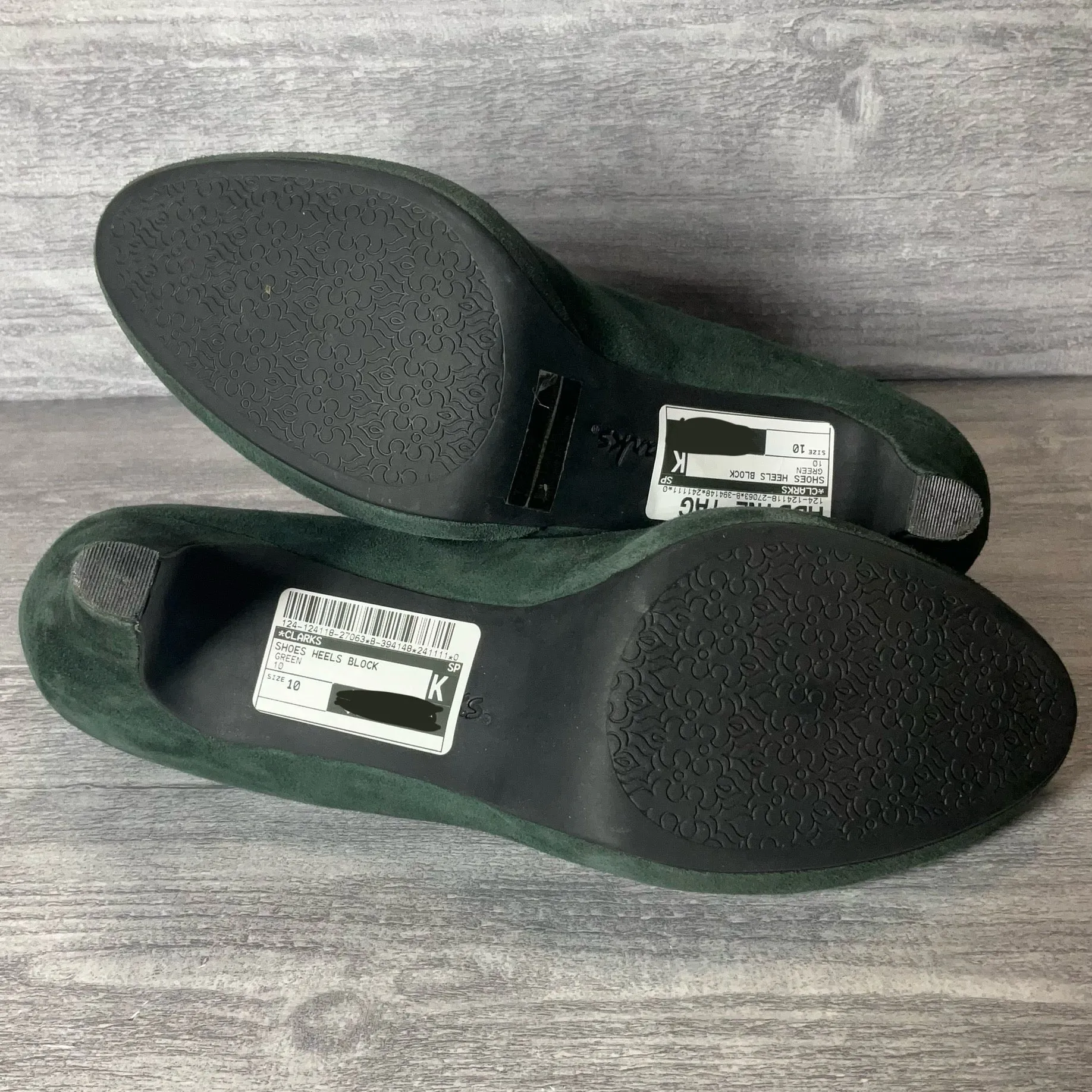 Shoes Heels Block By Clarks In Green, Size: 10 clarks