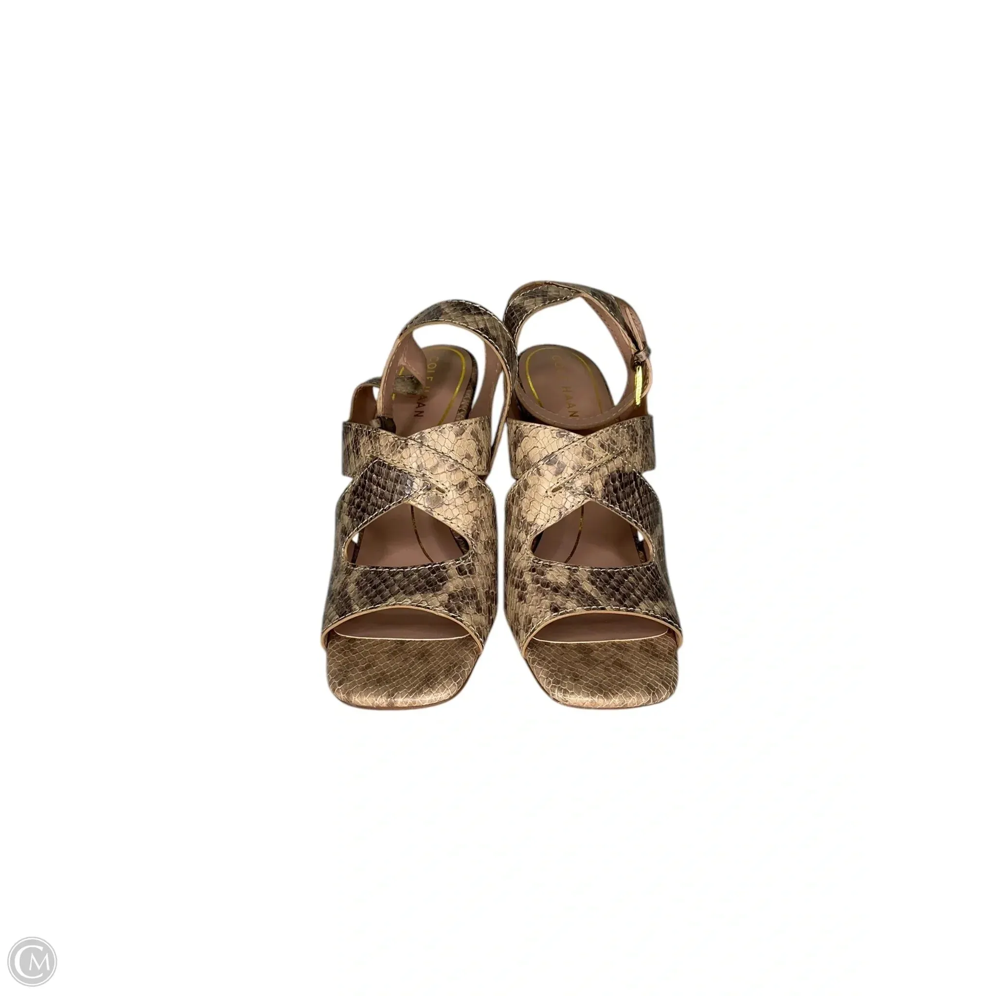 Shoes Heels Block By Cole-haan In Animal Print, Size: 9.5 cole haan