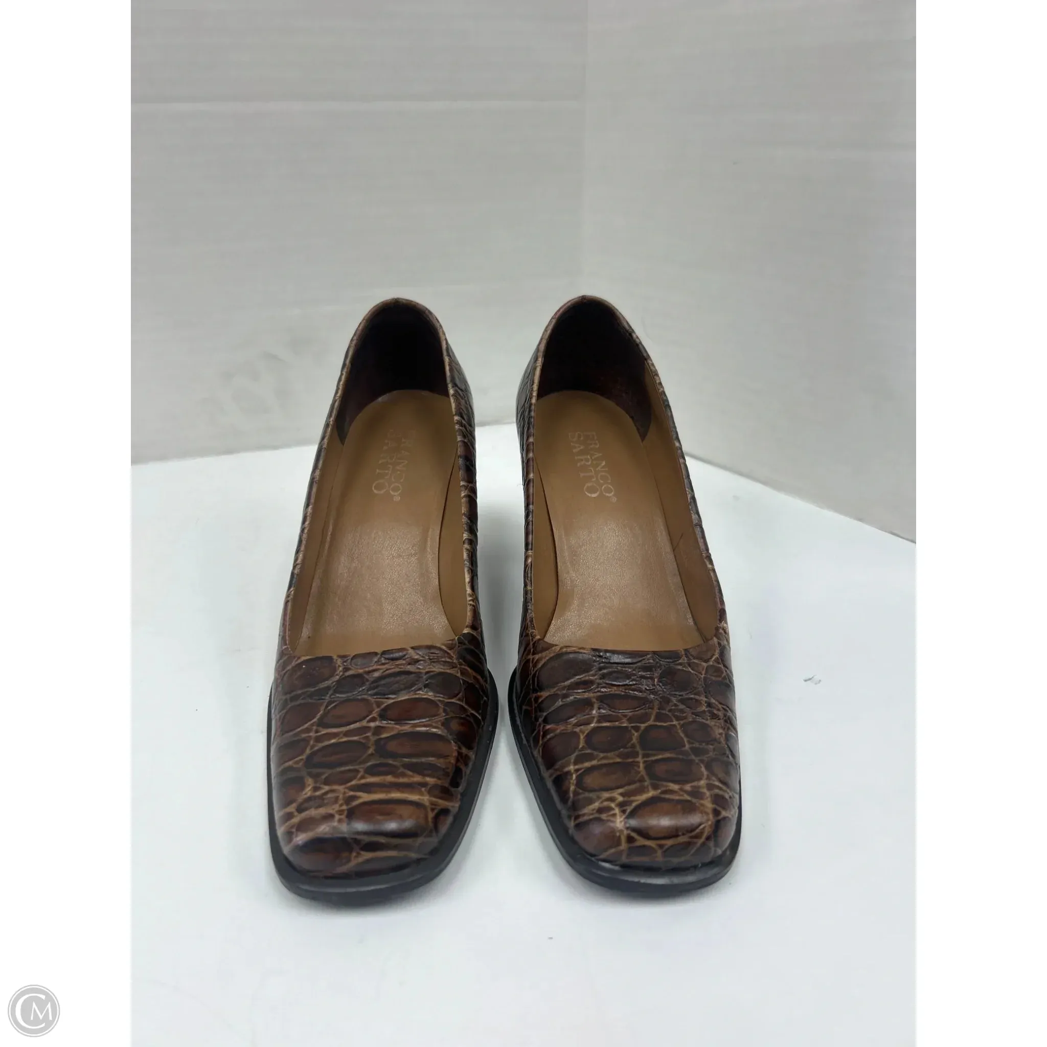 Shoes Heels Block By Franco Sarto In Brown, Size: 6 franco sarto