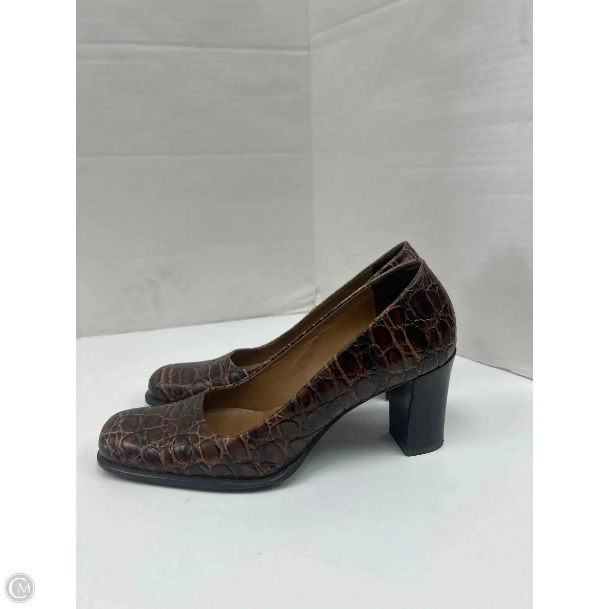 Shoes Heels Block By Franco Sarto In Brown, Size: 6 franco sarto