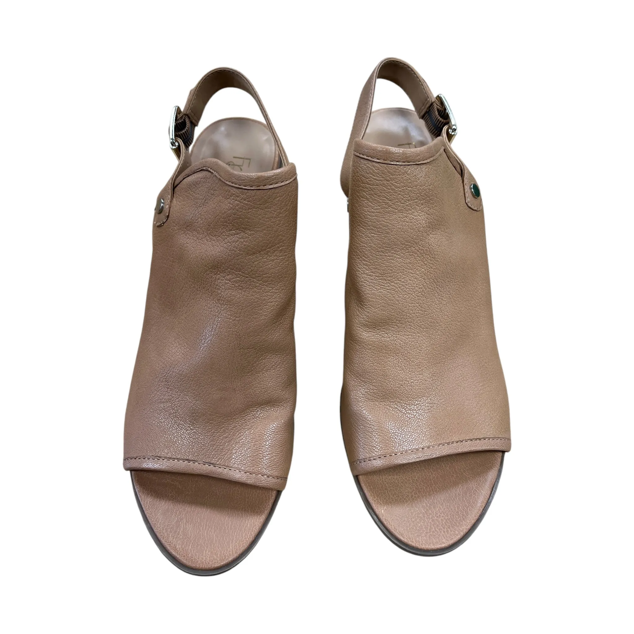 Shoes Heels Block By Franco Sarto In Brown, Size:11 franco sarto