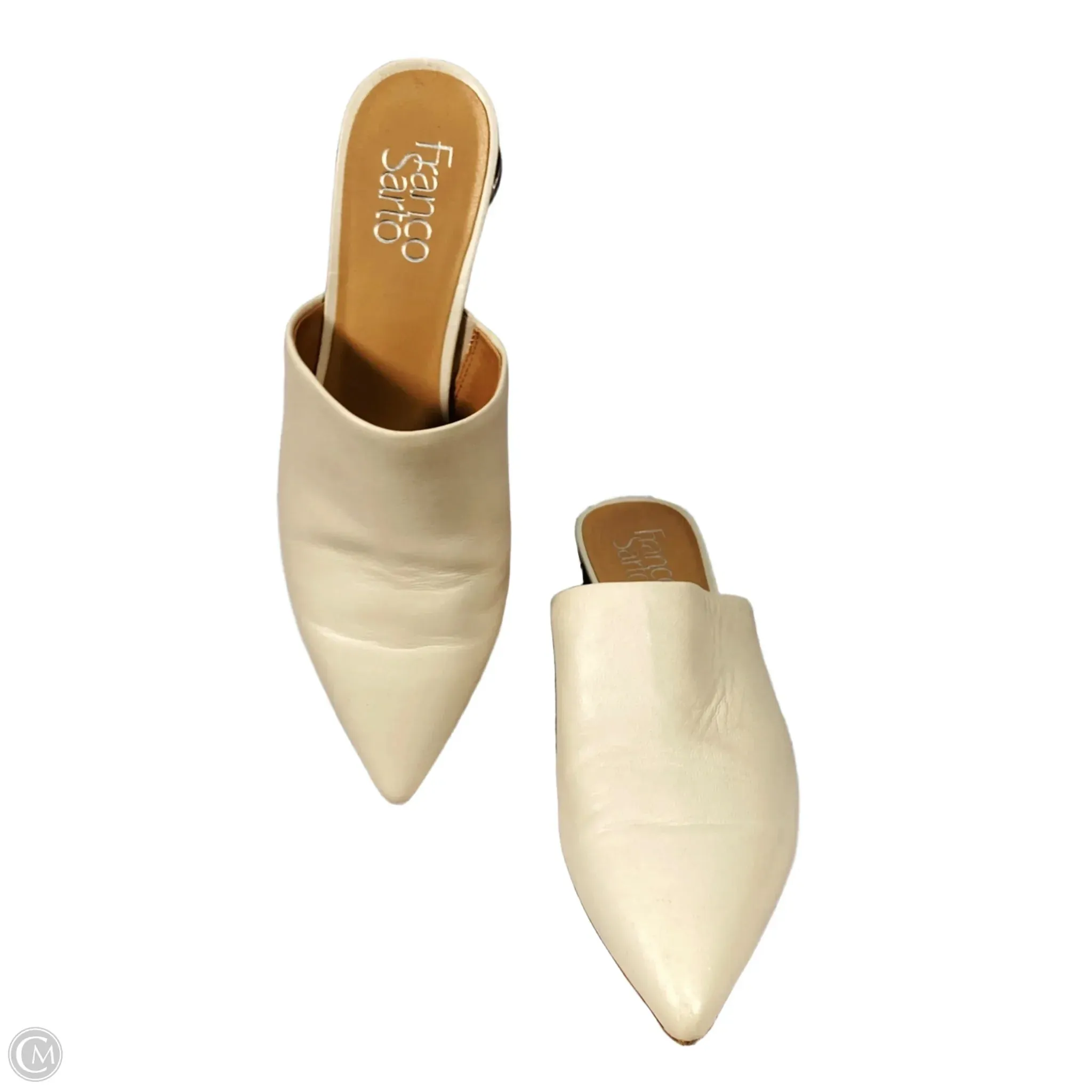 Shoes Heels Block By Franco Sarto In Cream, Size: 7 franco sarto