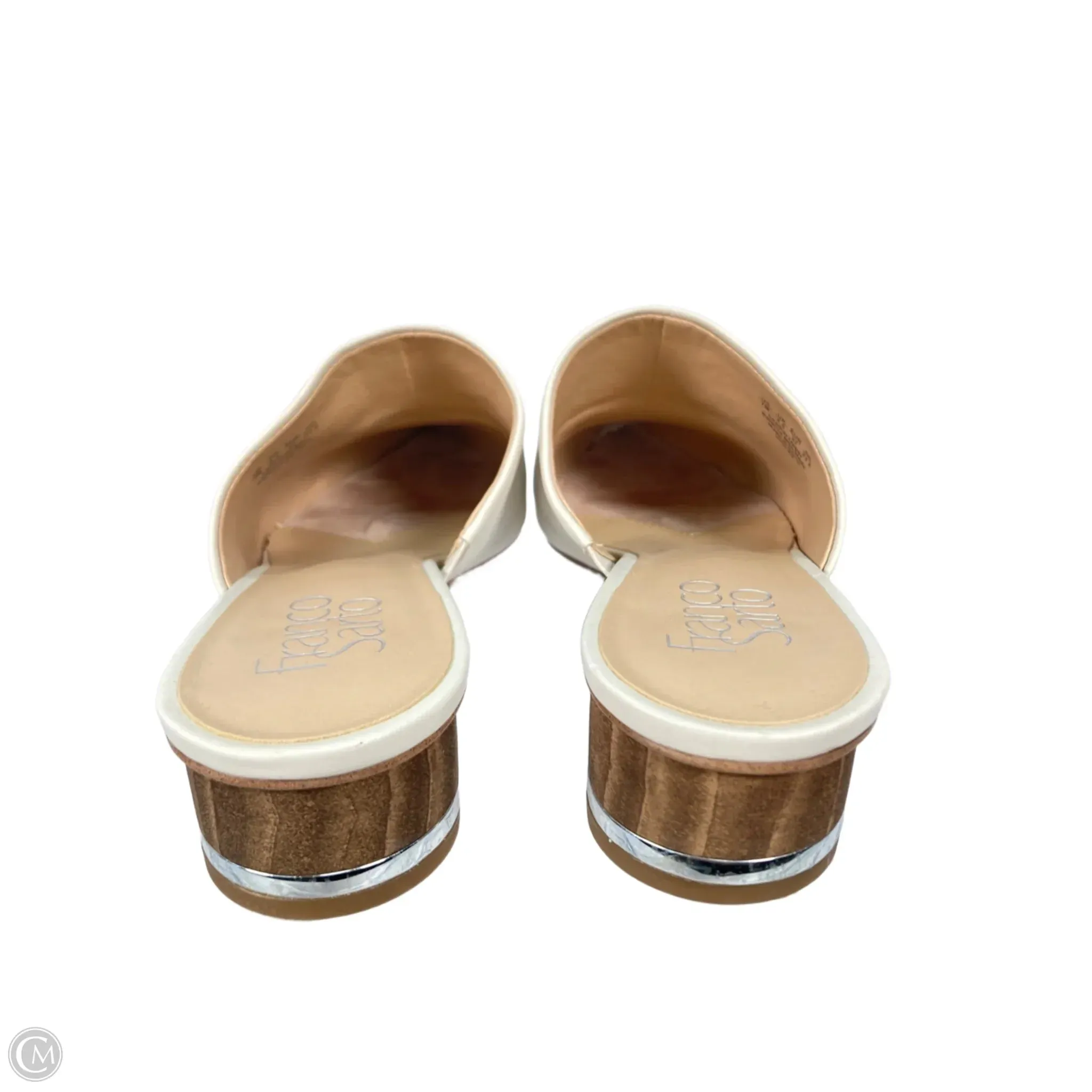Shoes Heels Block By Franco Sarto In Cream, Size: 7 franco sarto