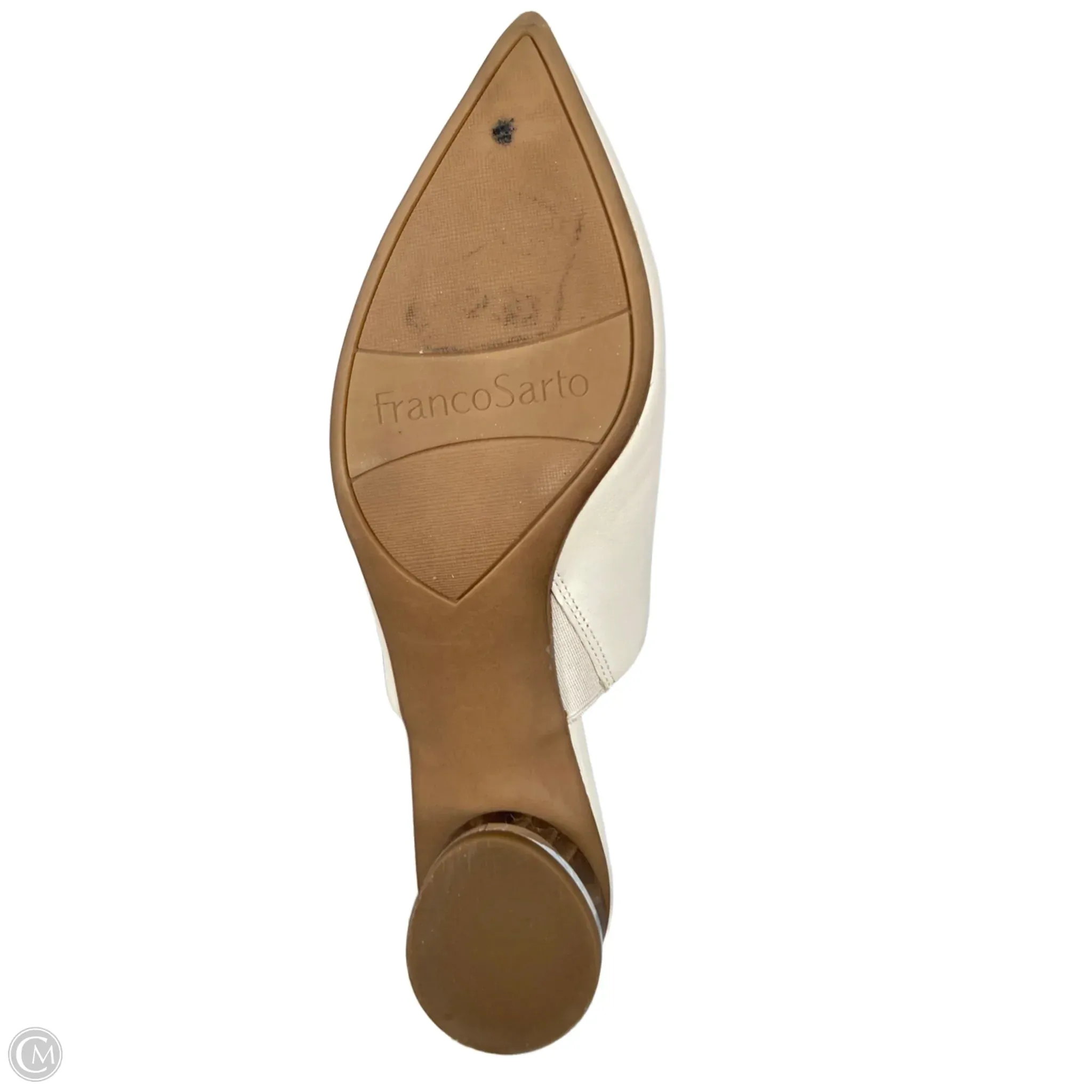 Shoes Heels Block By Franco Sarto In Cream, Size: 7 franco sarto