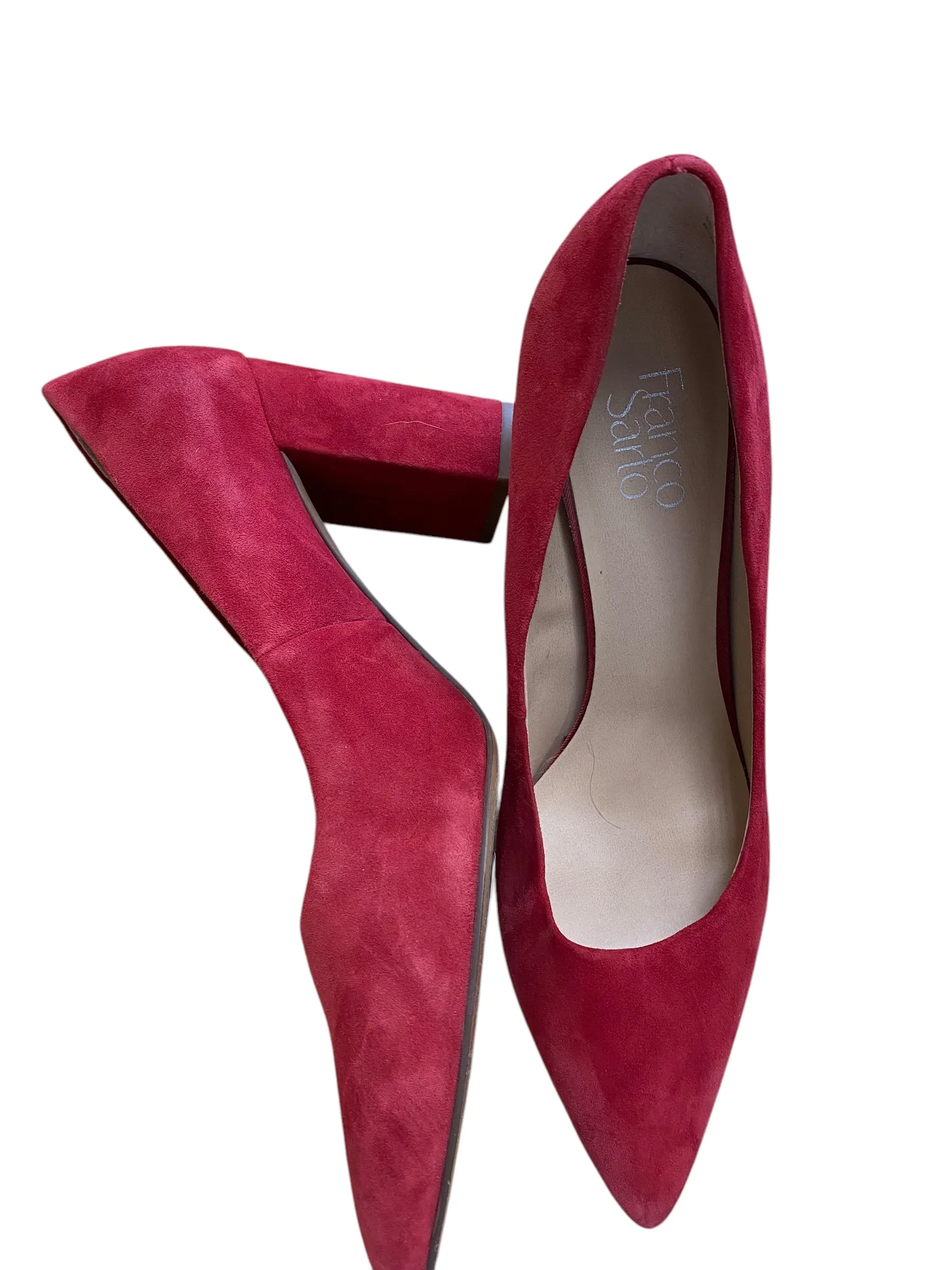 Shoes Heels Block By Franco Sarto In Red, Size: 11 franco sarto