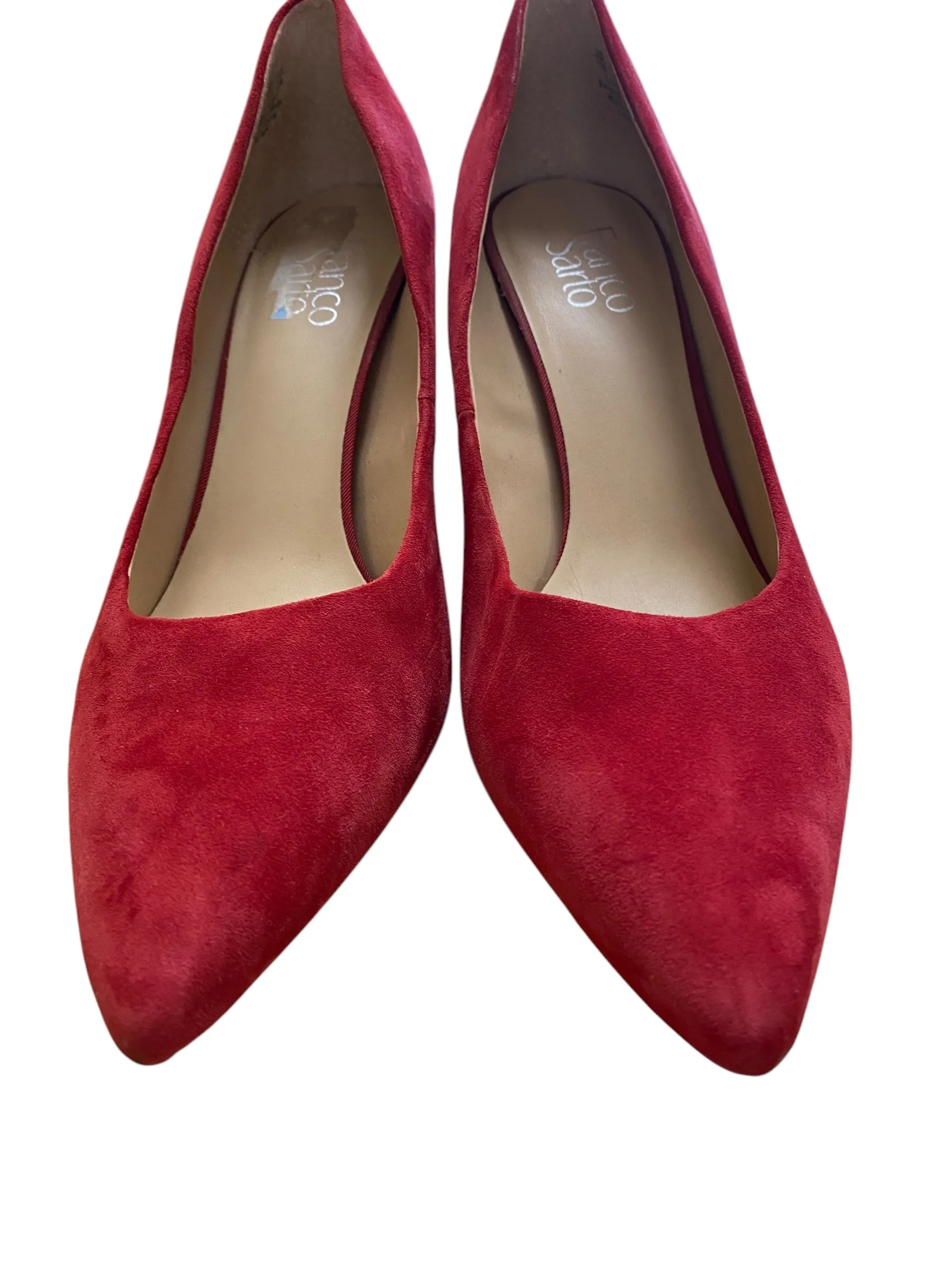 Shoes Heels Block By Franco Sarto In Red, Size: 11 franco sarto