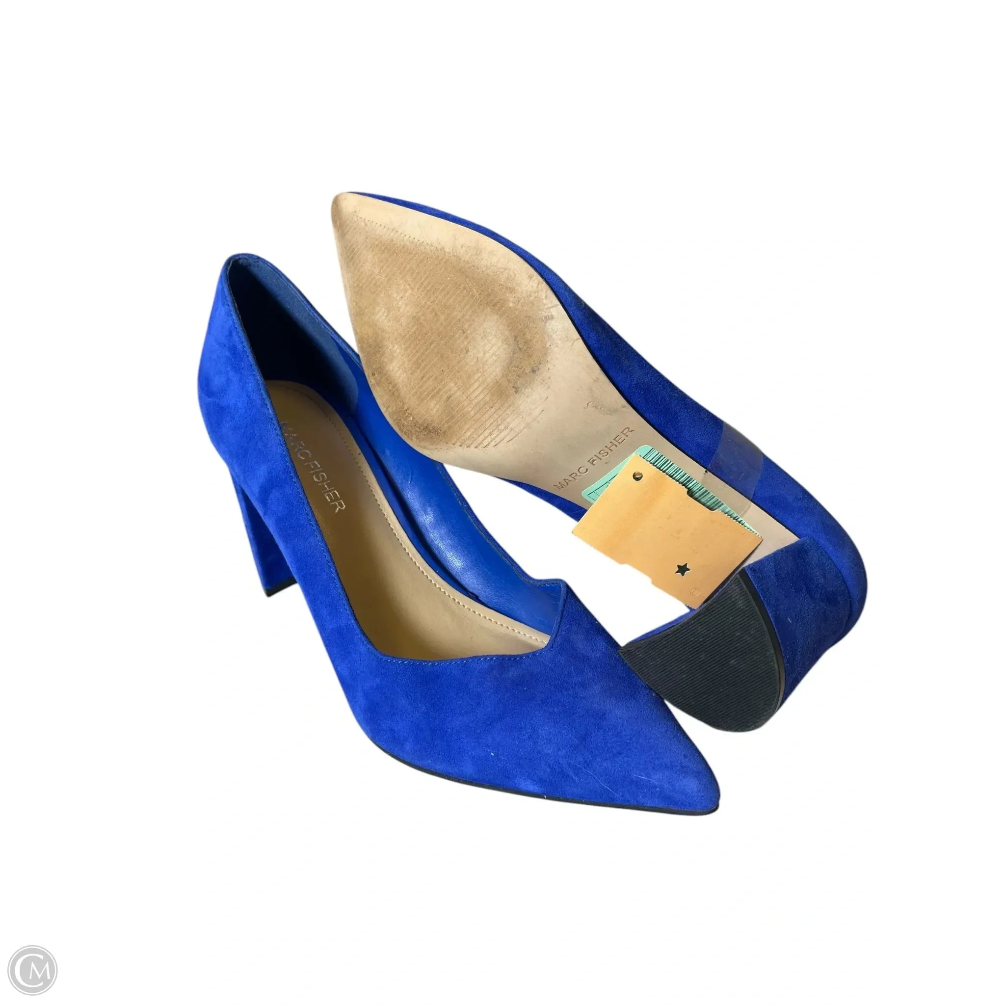 Shoes Heels Block By Marc Fisher In Blue, Size: 7 marc-fisher