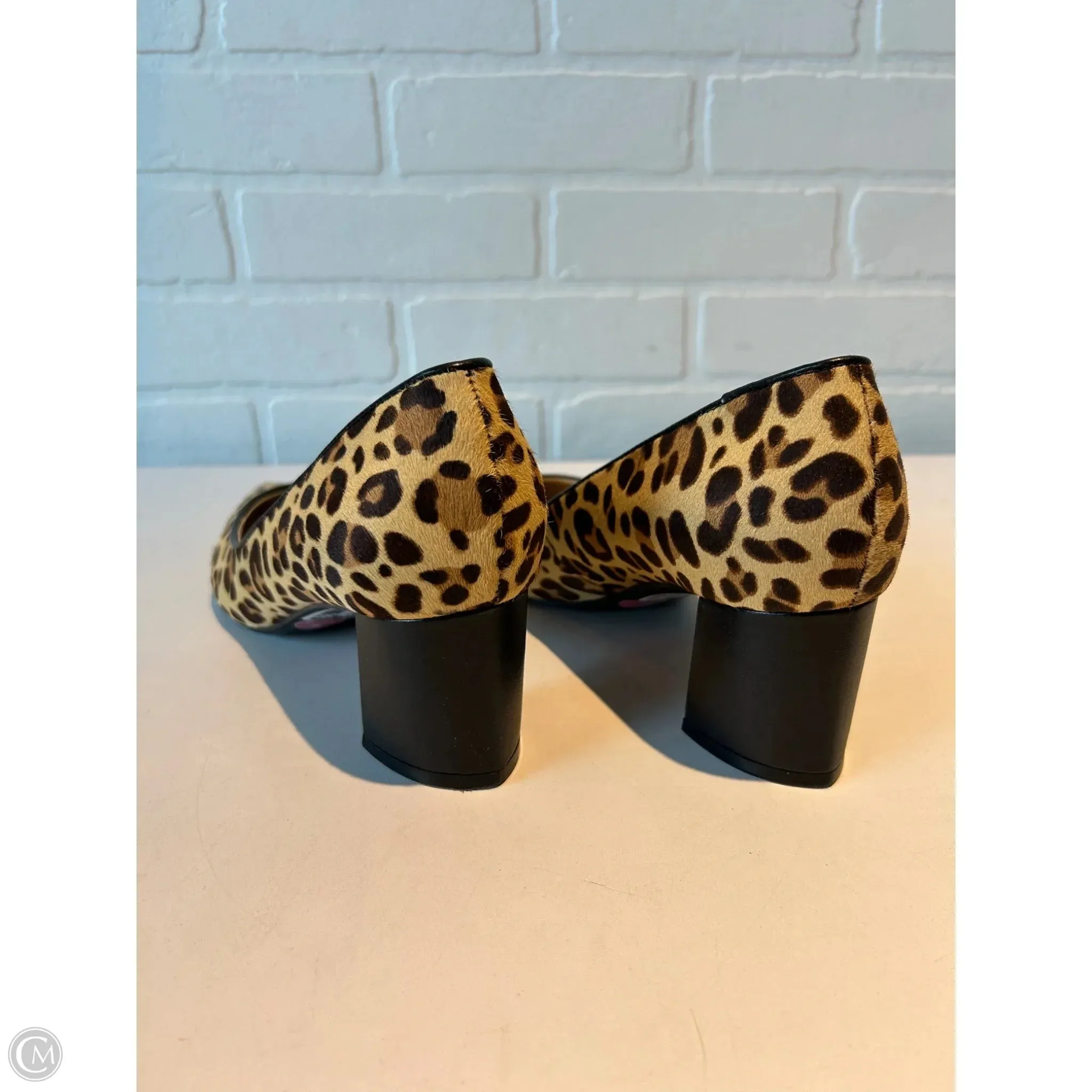 Shoes Heels Block By Marc Fisher In Brown & Cream, Size: 8 marc-fisher
