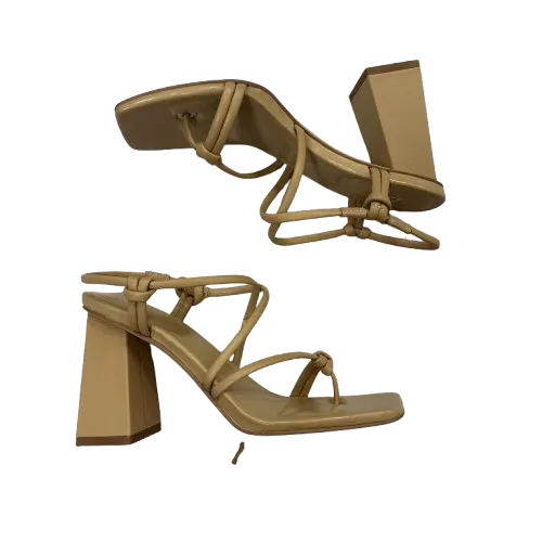 Shoes Heels Block By Marc Fisher In Cream, Size:5.5 marc-fisher