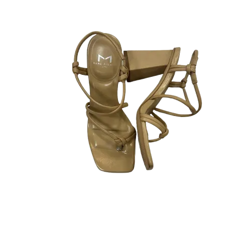 Shoes Heels Block By Marc Fisher In Cream, Size:5.5 marc-fisher