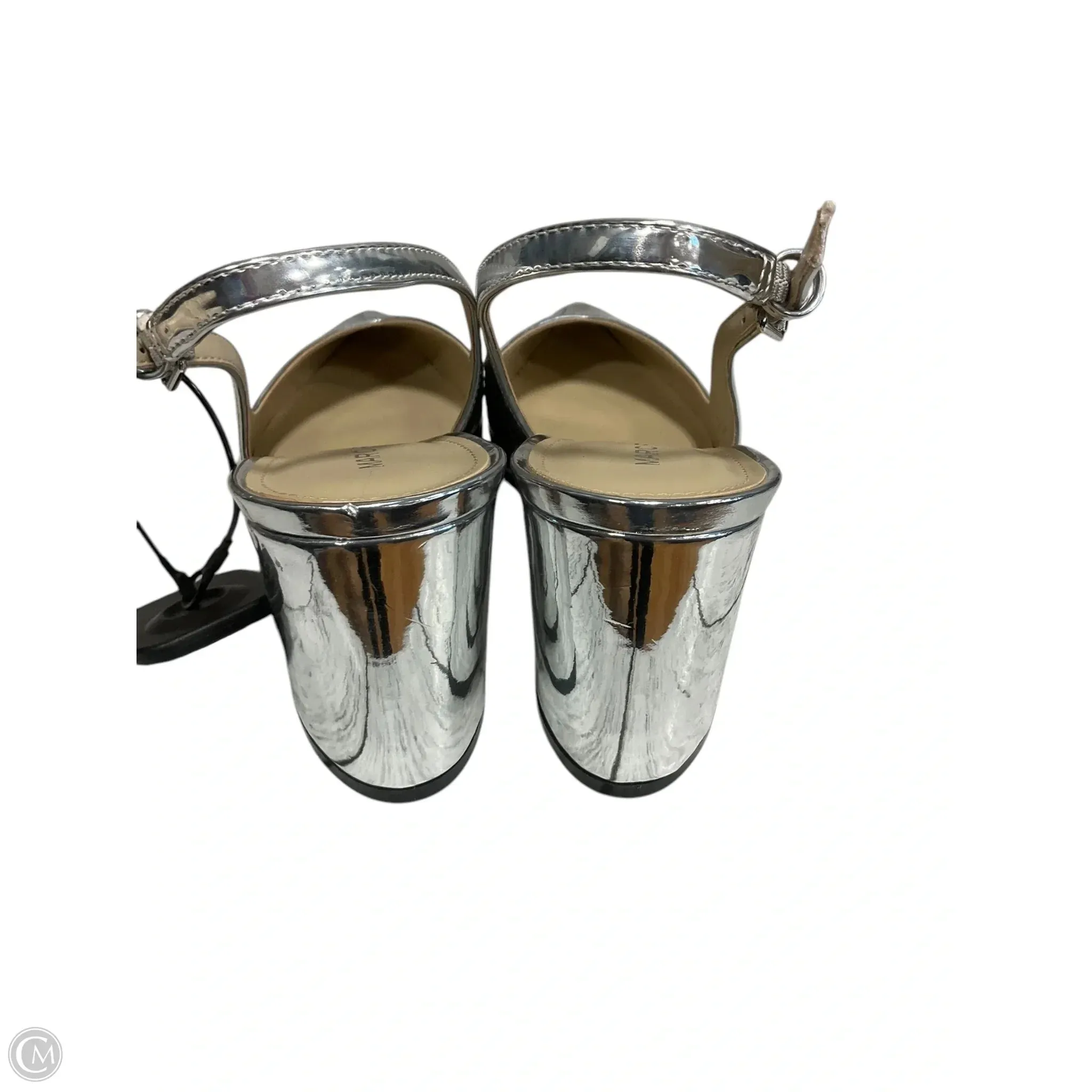 Shoes Heels Block By Marc Fisher In Silver, Size: 8 marc-fisher