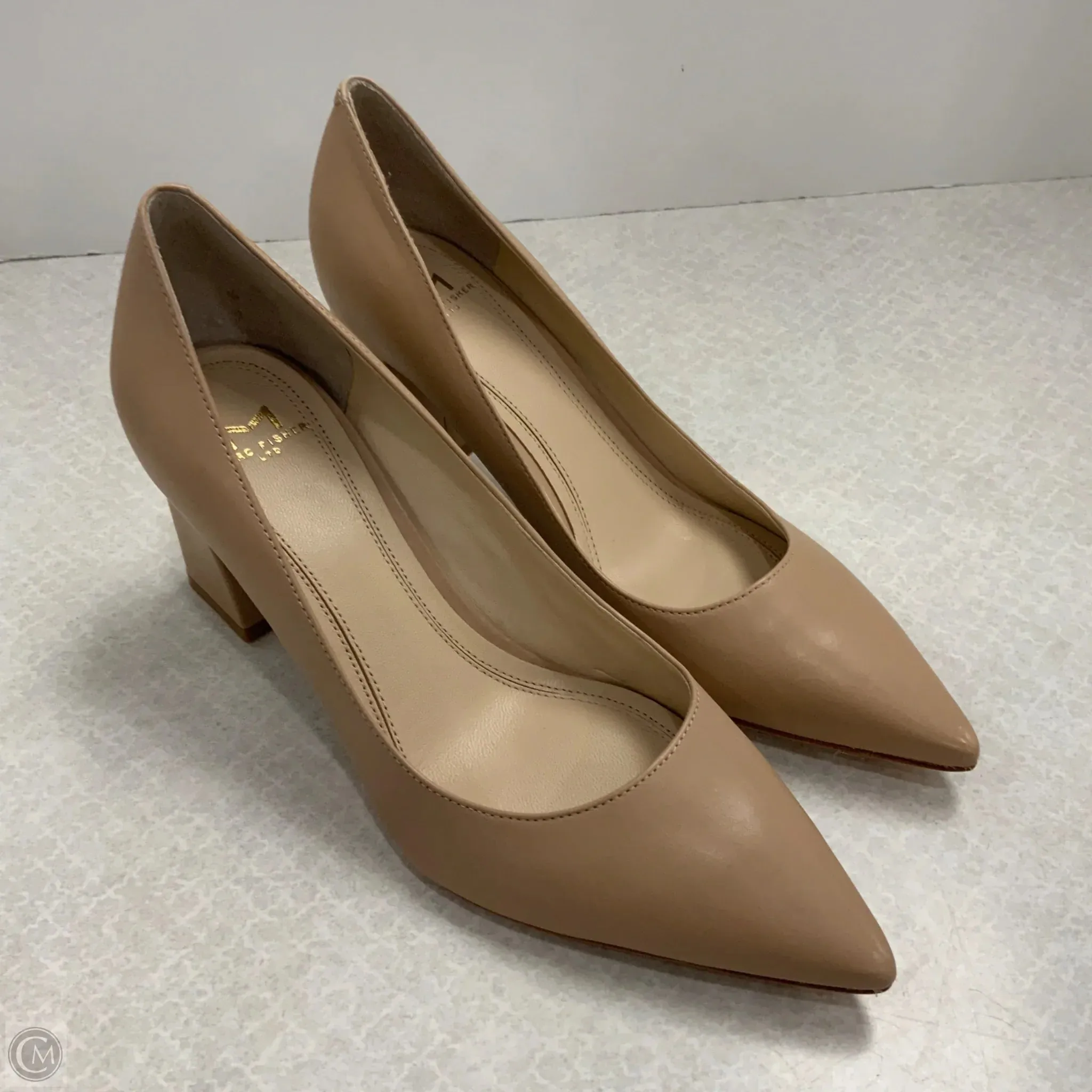 Shoes Heels Block By Marc Fisher In Tan, Size: 6 marc-fisher