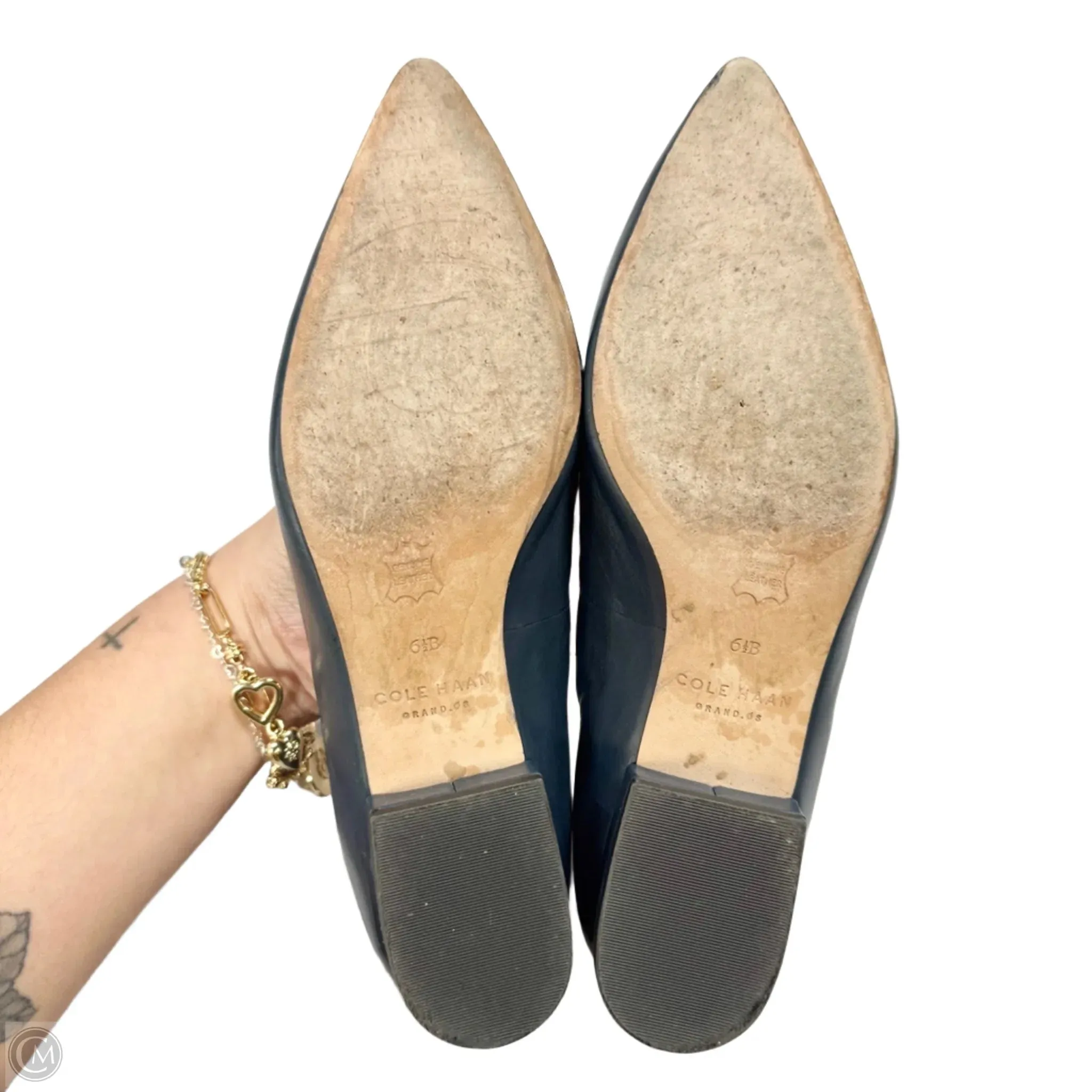 Shoes Heels Kitten By Cole-haan In Navy, Size: 6.5 cole haan