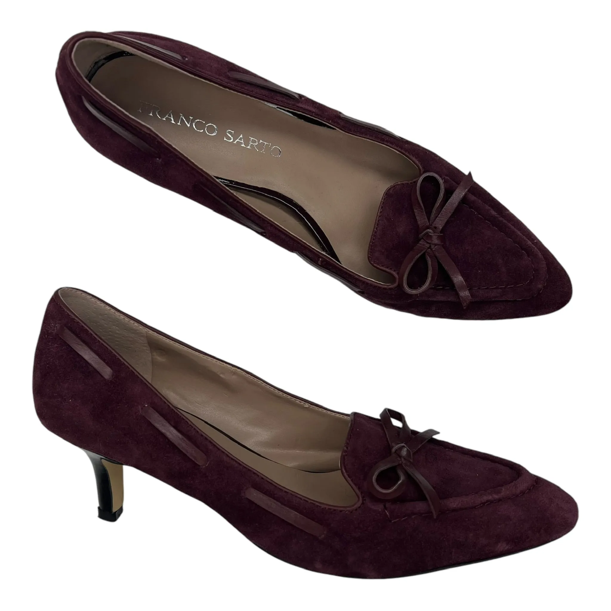 Shoes Heels Kitten By Franco Sarto In Purple, Size:7.5 franco sarto