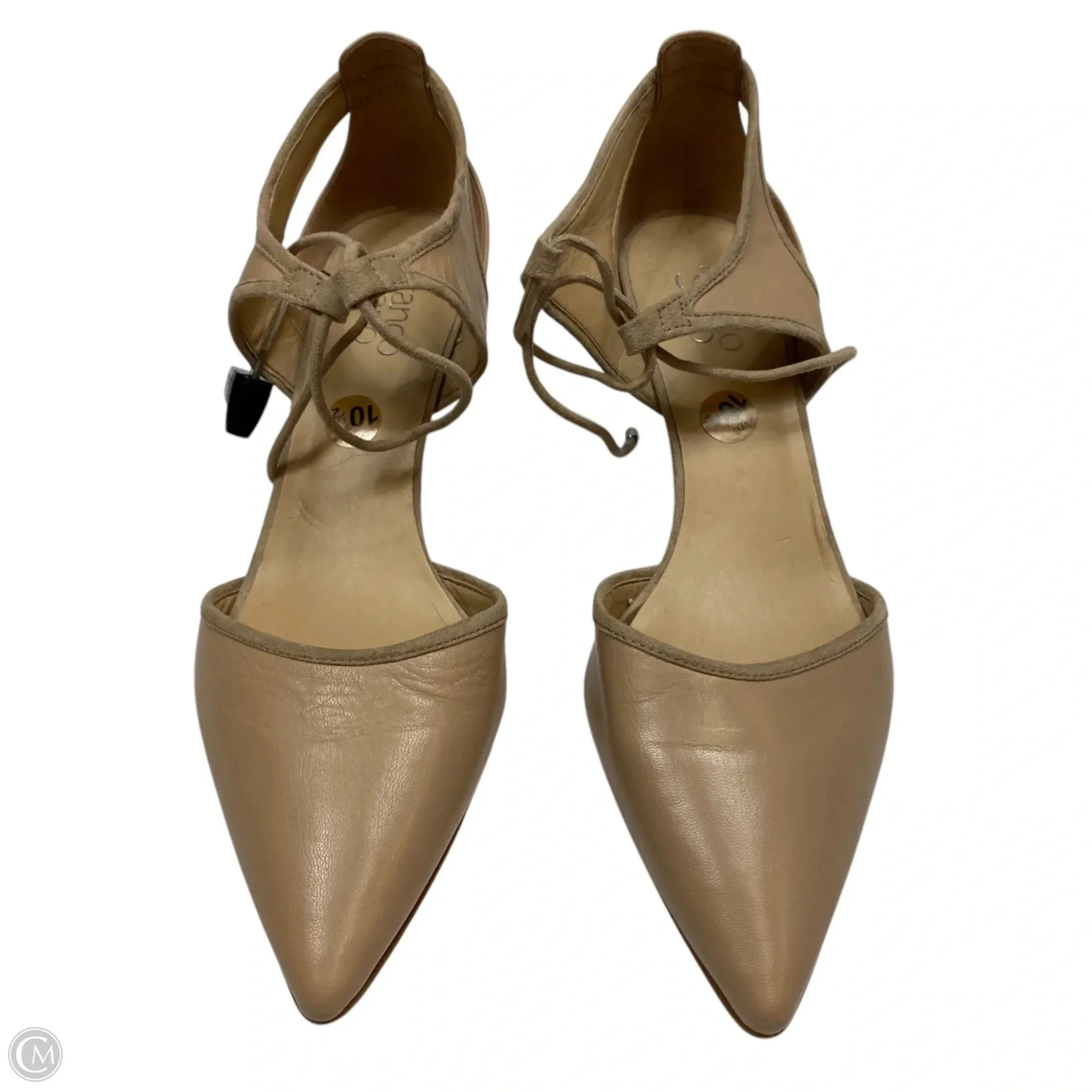 Shoes Heels Kitten By Franco Sarto In Tan, Size: 10.5 franco sarto