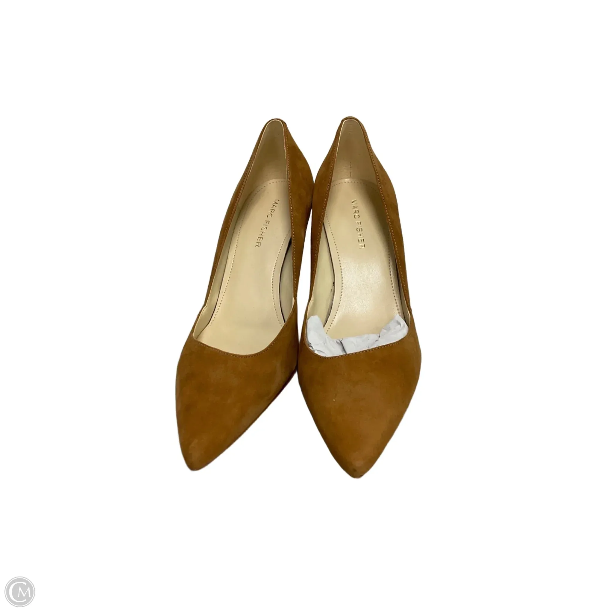 Shoes Heels Kitten By Marc Fisher In Brown, Size: 7.5 marc-fisher