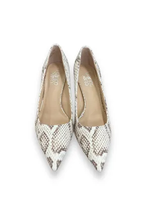 Shoes Heels Platform By Franco Sarto In Snakeskin Print, Size: 7.5 franco sarto